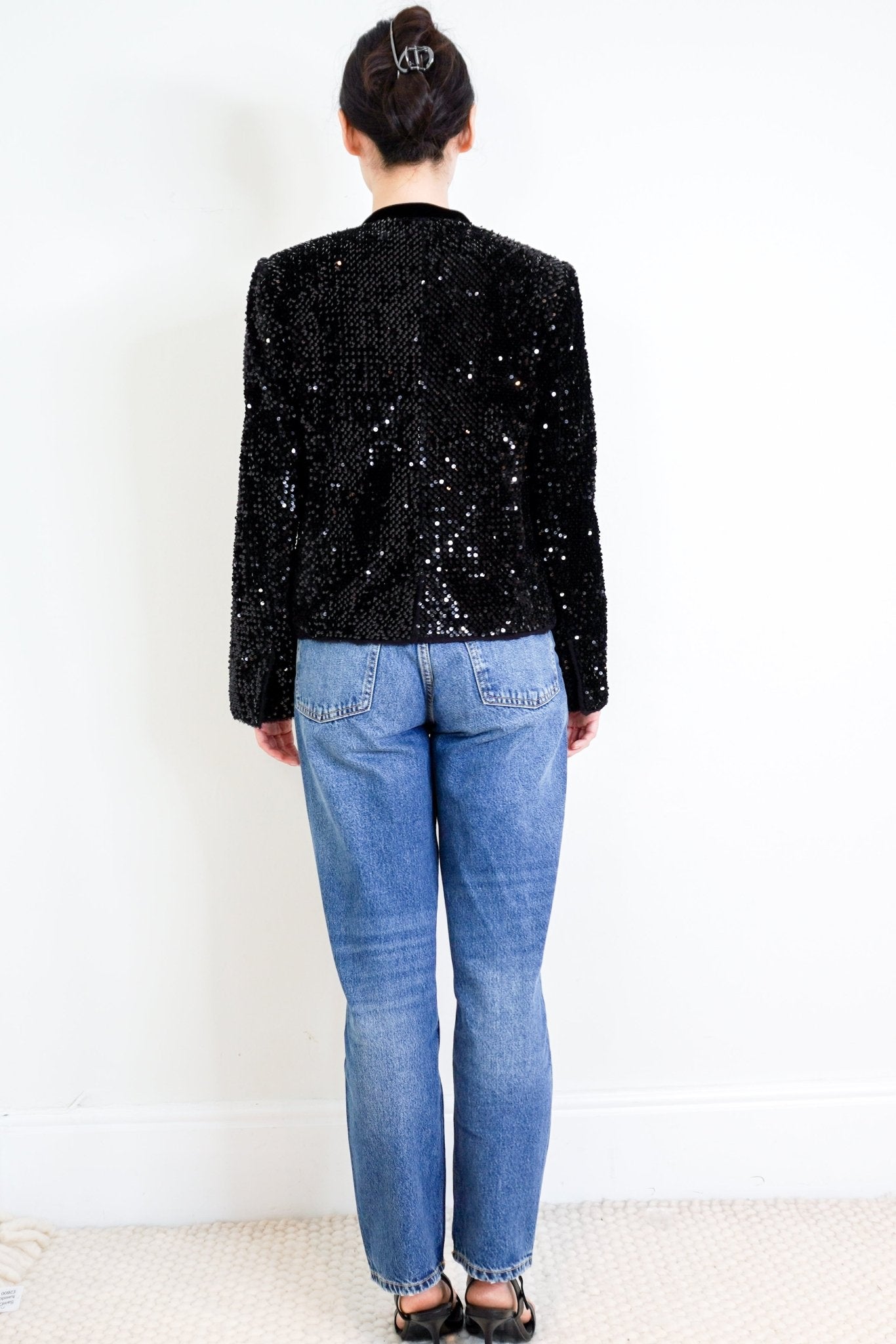 Zadig & Voltaire Black Vega Sequins Jacket RRP £735 | Authentic Preloved - Reloved Again