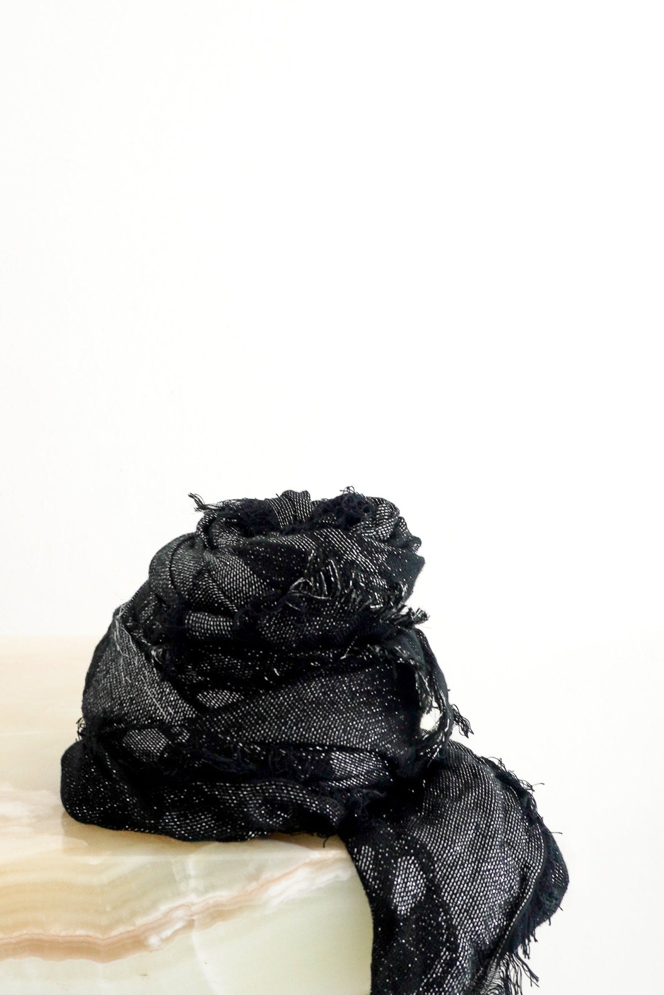 Zadig & Voltaire Kerry Jac Sparkling Black & Silver Skull Shawl (RRP £135) | Authentic Preloved FINAL SALE - Reloved Again