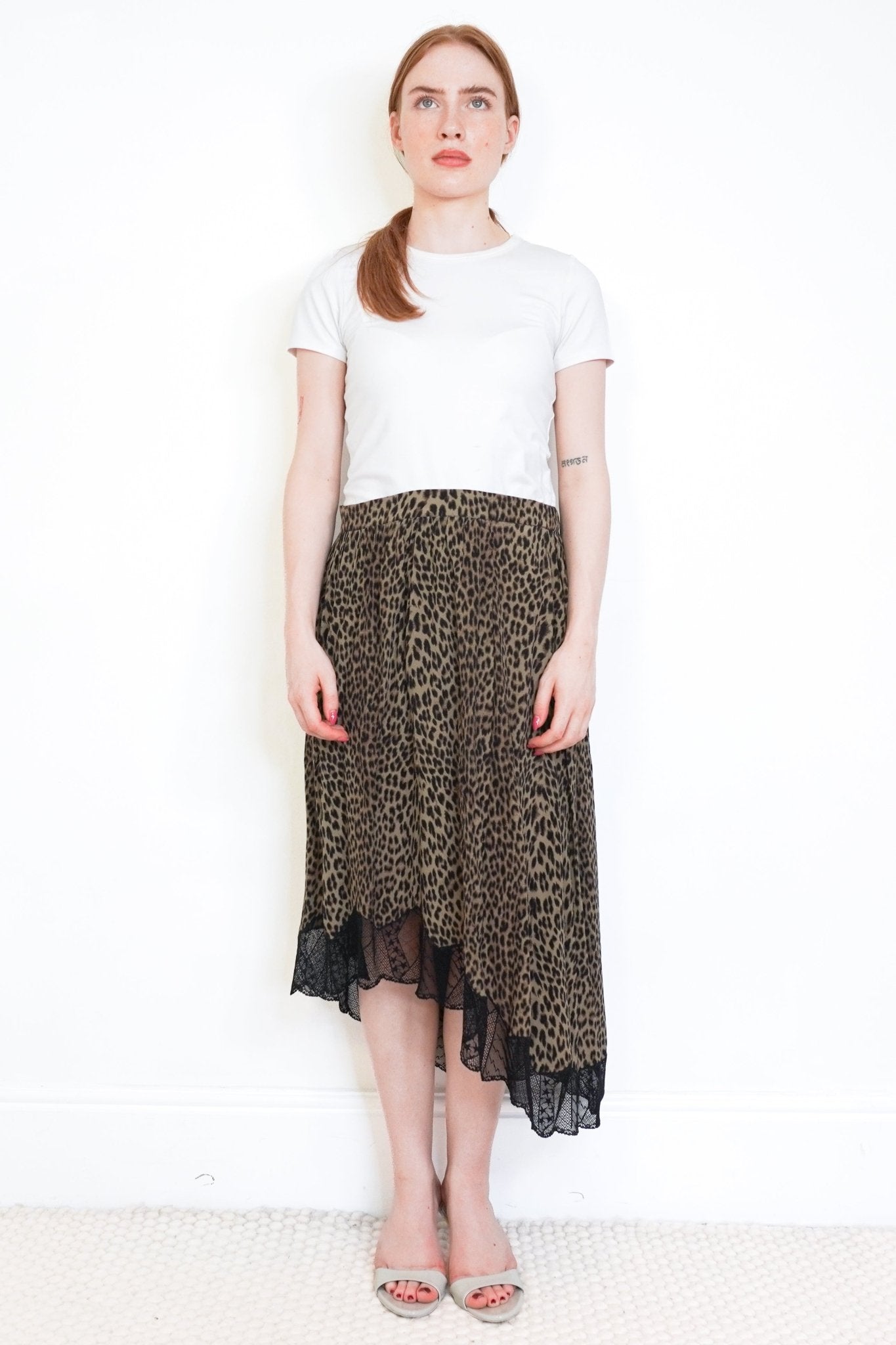 NEW Zadig & Voltaire Leopard Print Chiffon Skirt (RRP £235) | Authentic Preloved FINAL SALE - Reloved Again