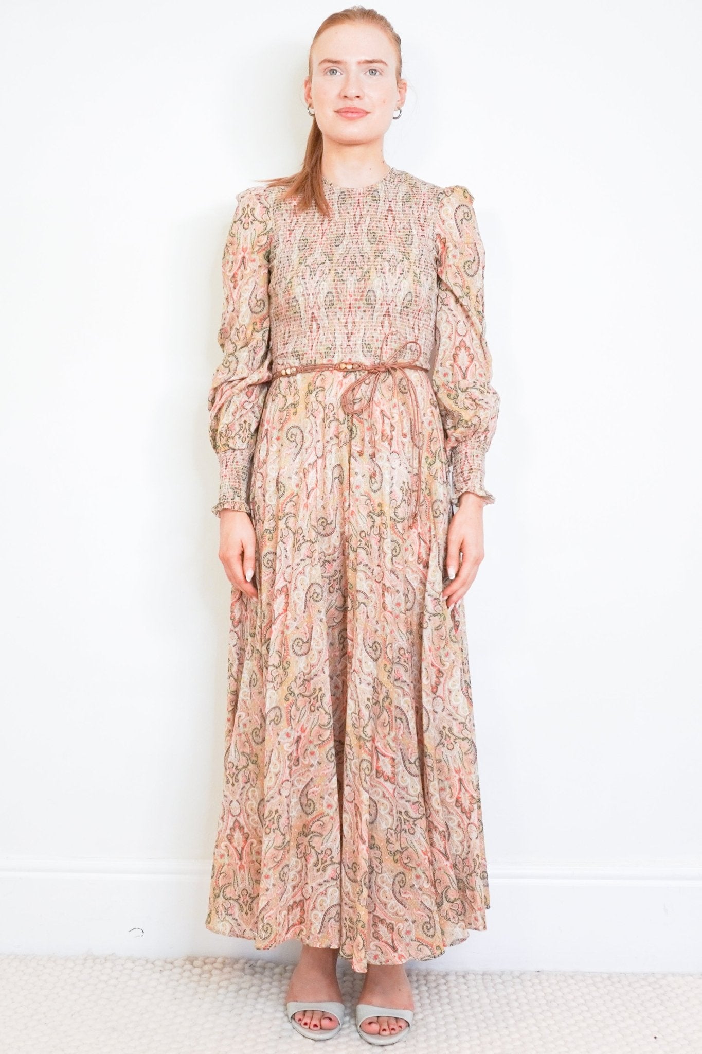 Zimmermann Paisley Shirred Maxi Dress (RRP £600) | Authentic Preloved - Reloved Again