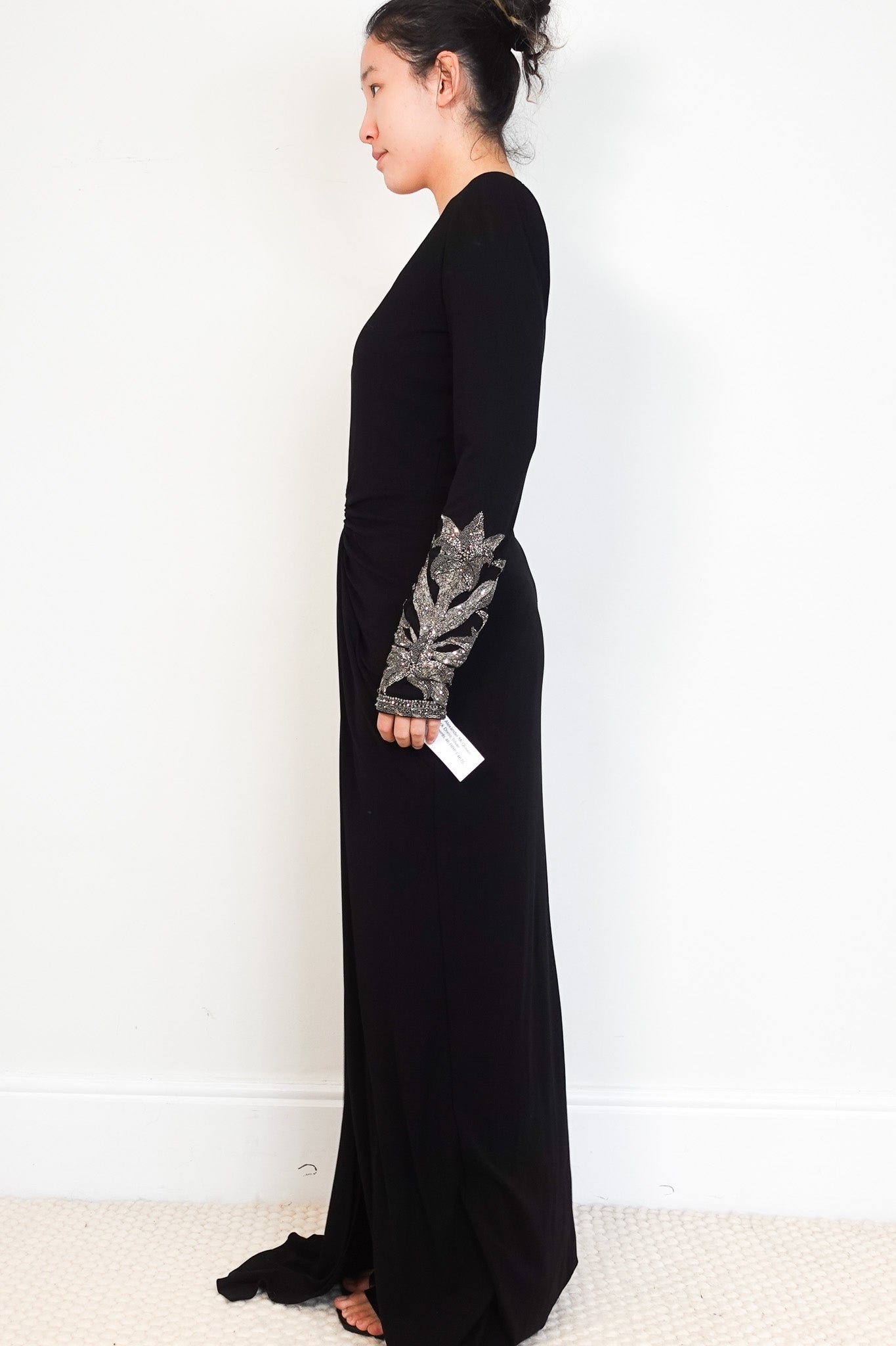 Alexander McQueen Maxi Black Gown RRP £4675 | Authentic Preloved - Reloved Again