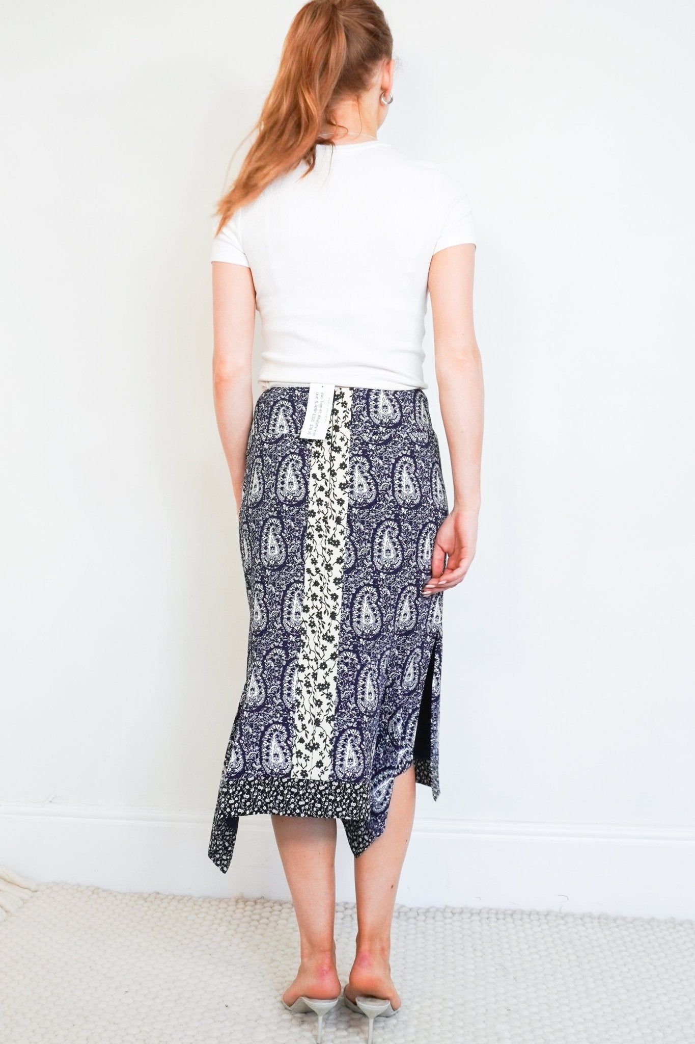 Altuzarra printed blue skirt (RRP £300) | Authentic Preloved - Reloved Again