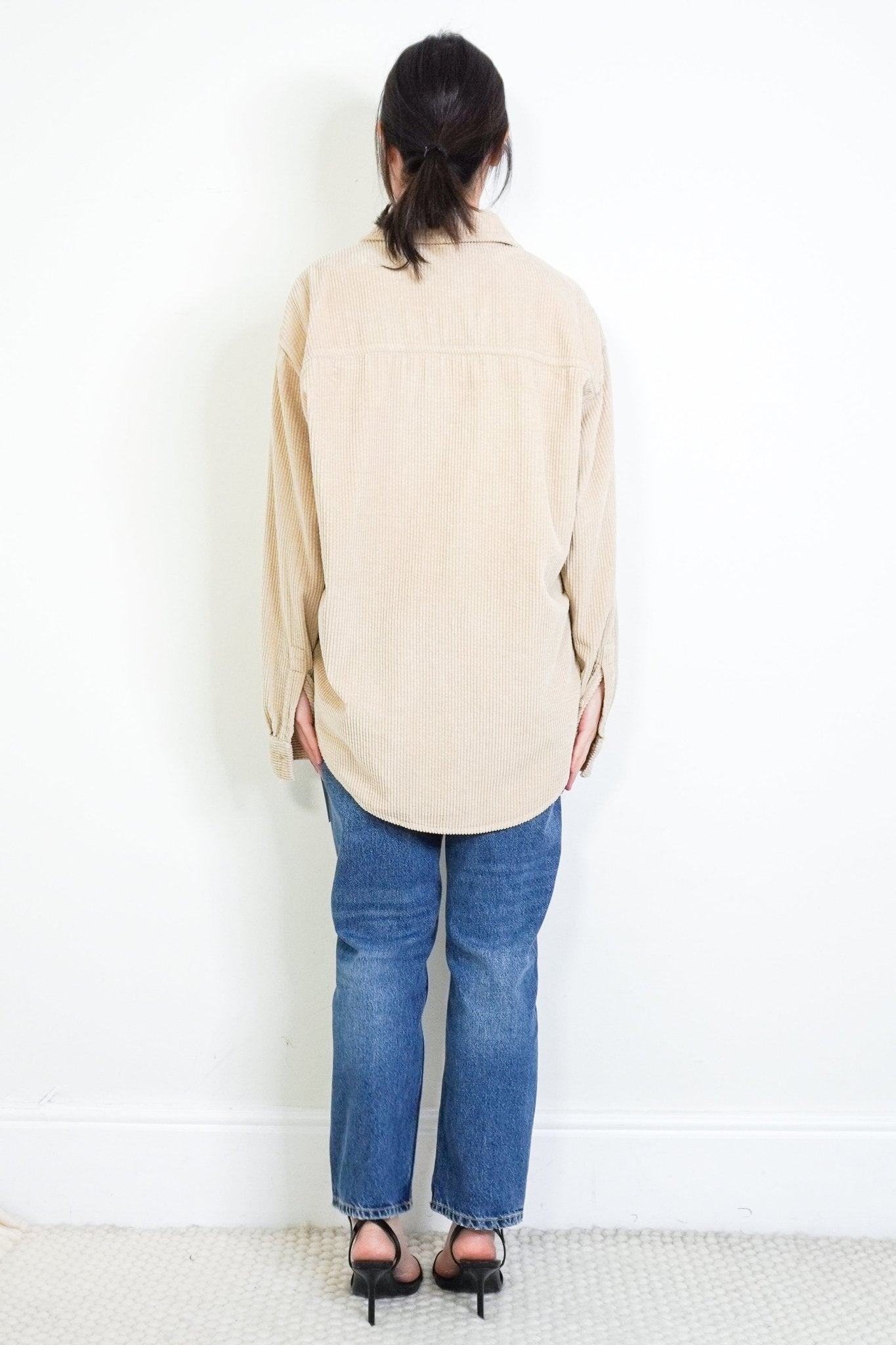 American Beige Corduroy Shacket RRP £165 | Authentic Preloved - Reloved Again