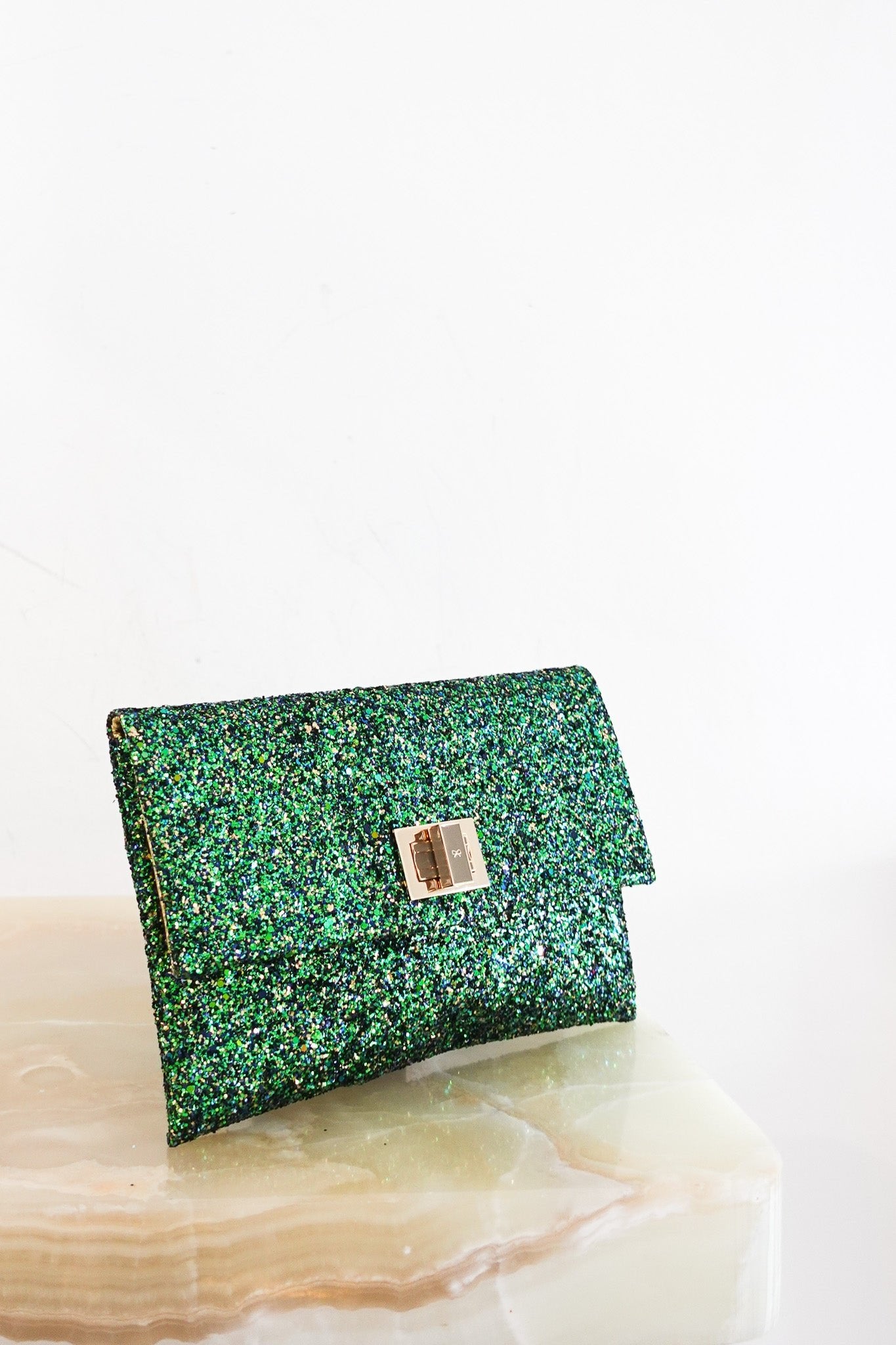 Anya Hindmarch Valorie Glitter Clutch | Authentic Preloved - Reloved Again