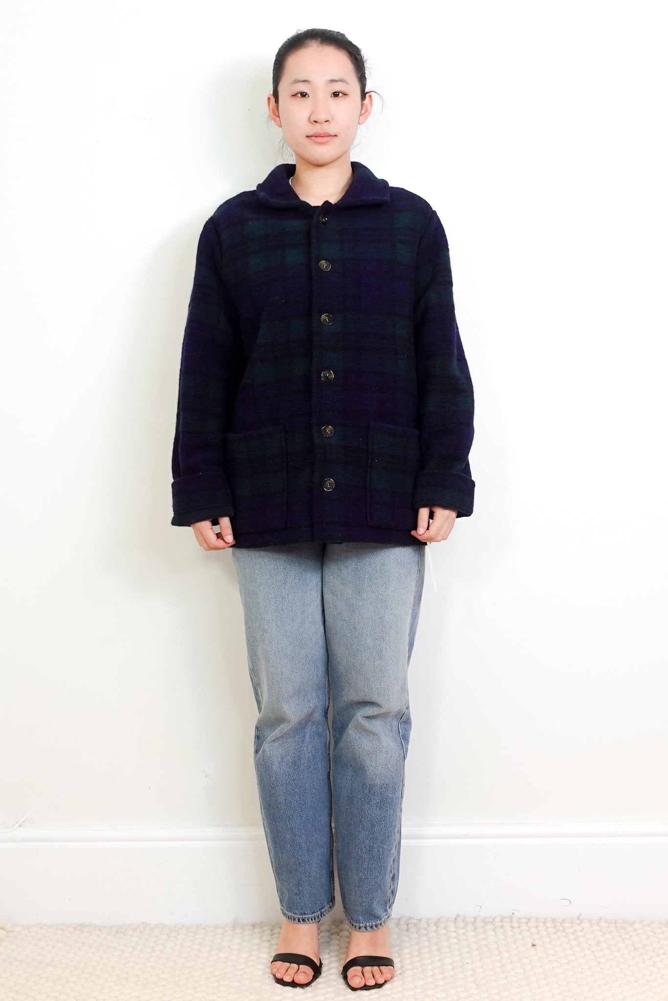 APC Navy Tweed Shacket RRP £250 | Authentic Preloved - Reloved Again