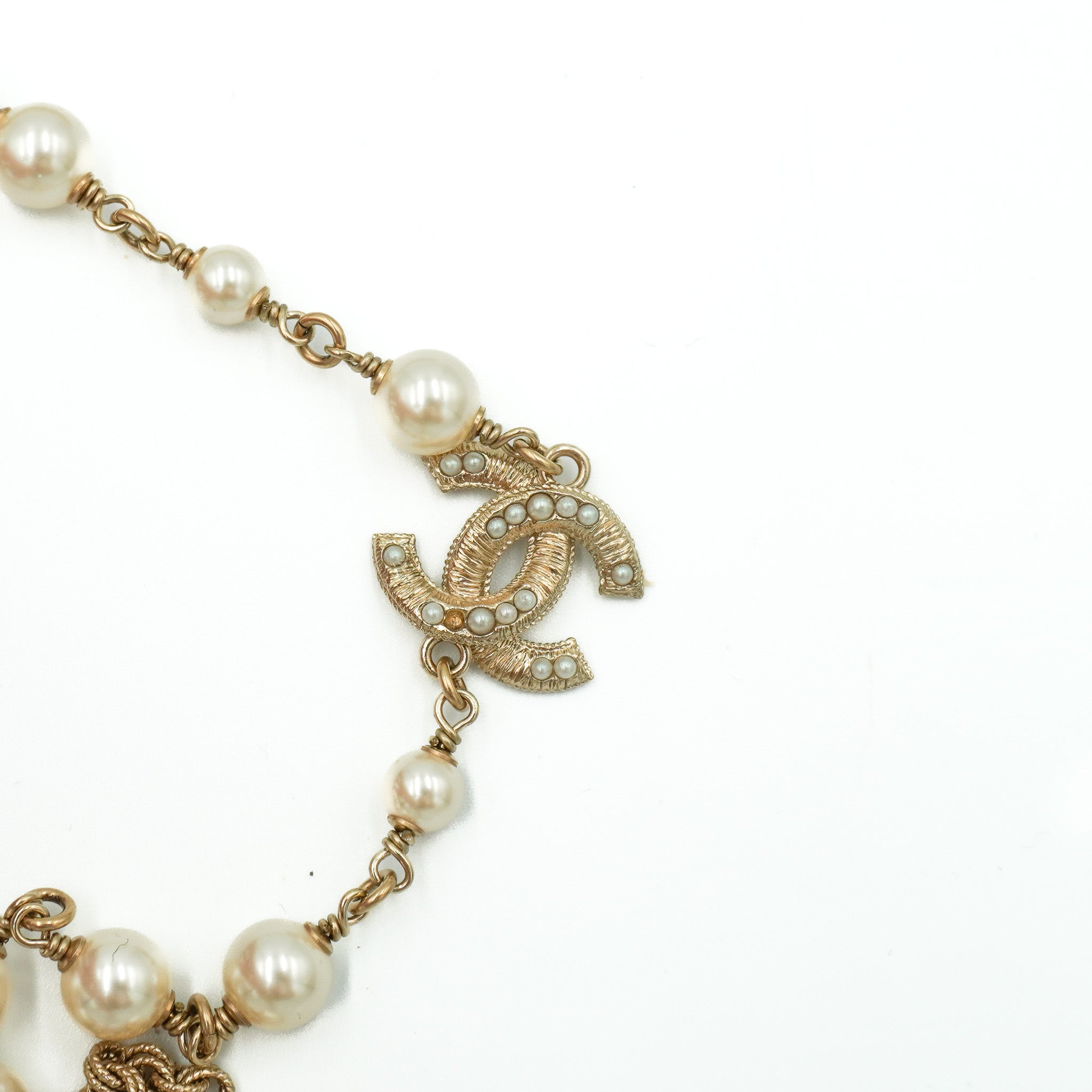 back image Chanel Long Sautoir CC Necklace