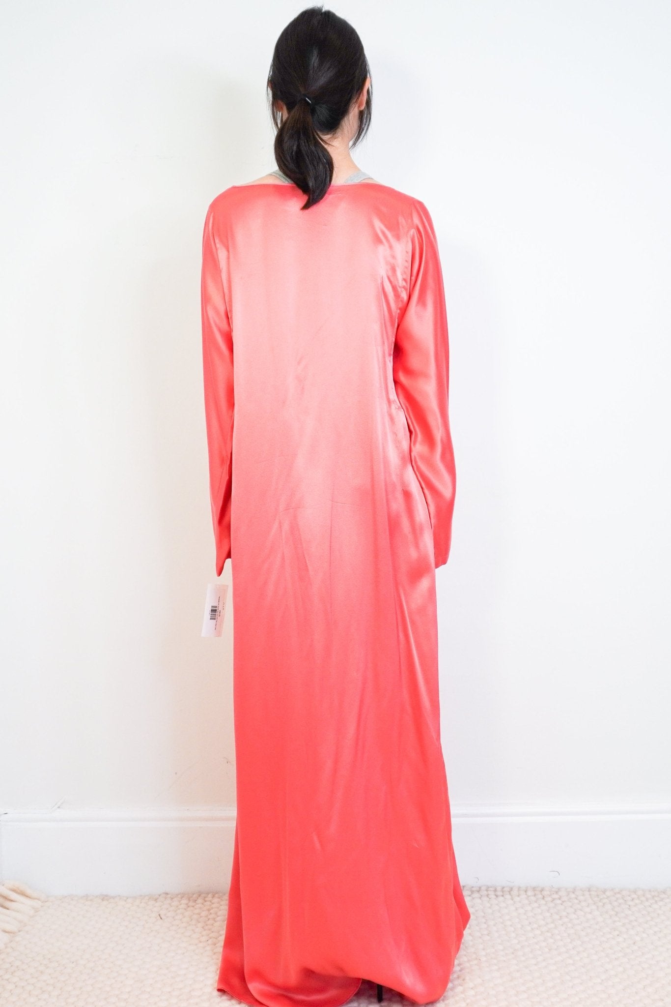 BERNEDETTE Pink Silk Maxi Dress RRP £700 - OUTLET NO RETURNS - Reloved Again