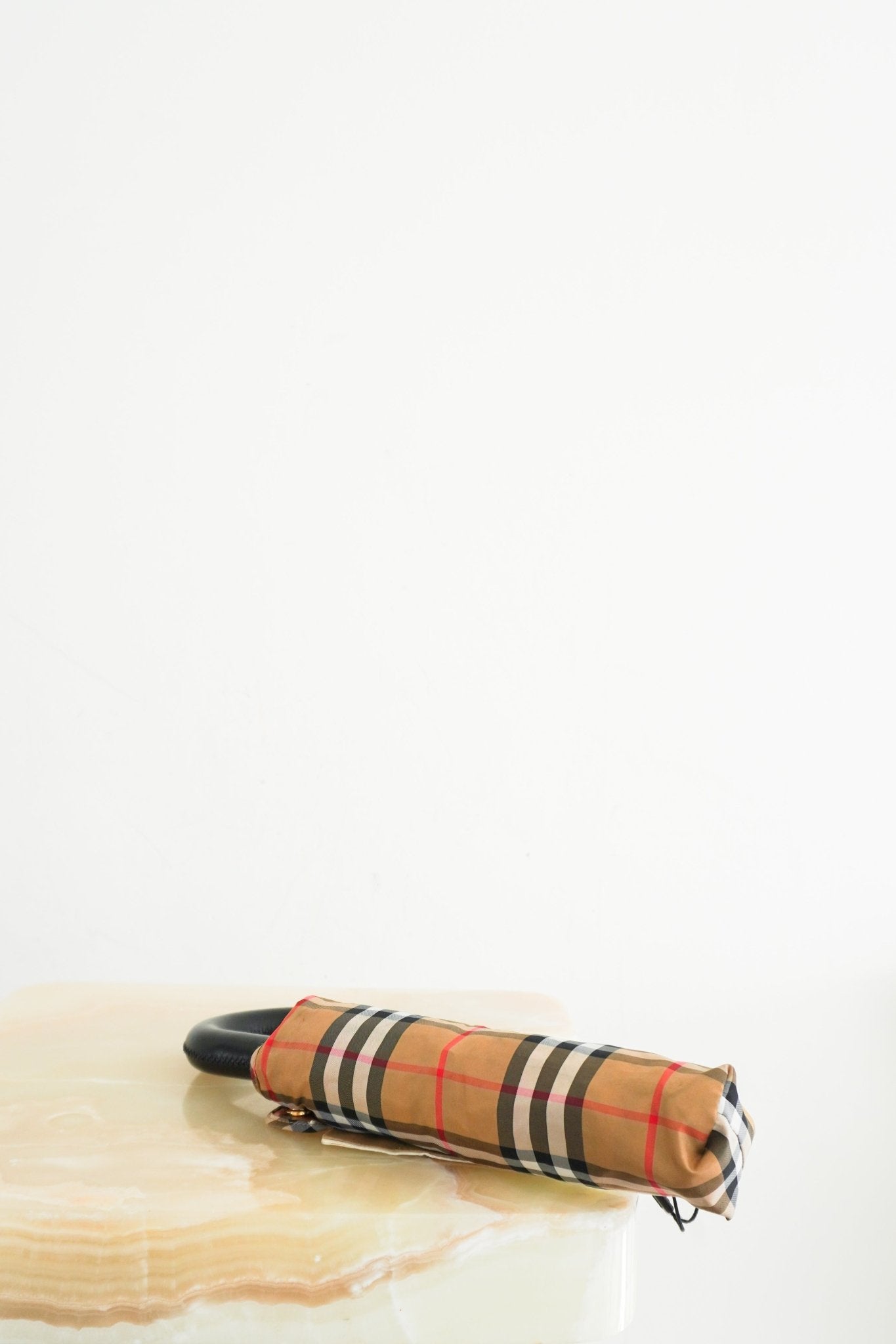 Burberry Beige Check Umbrella RRP £295 | Authentic Preloved FINAL SALE - Reloved Again