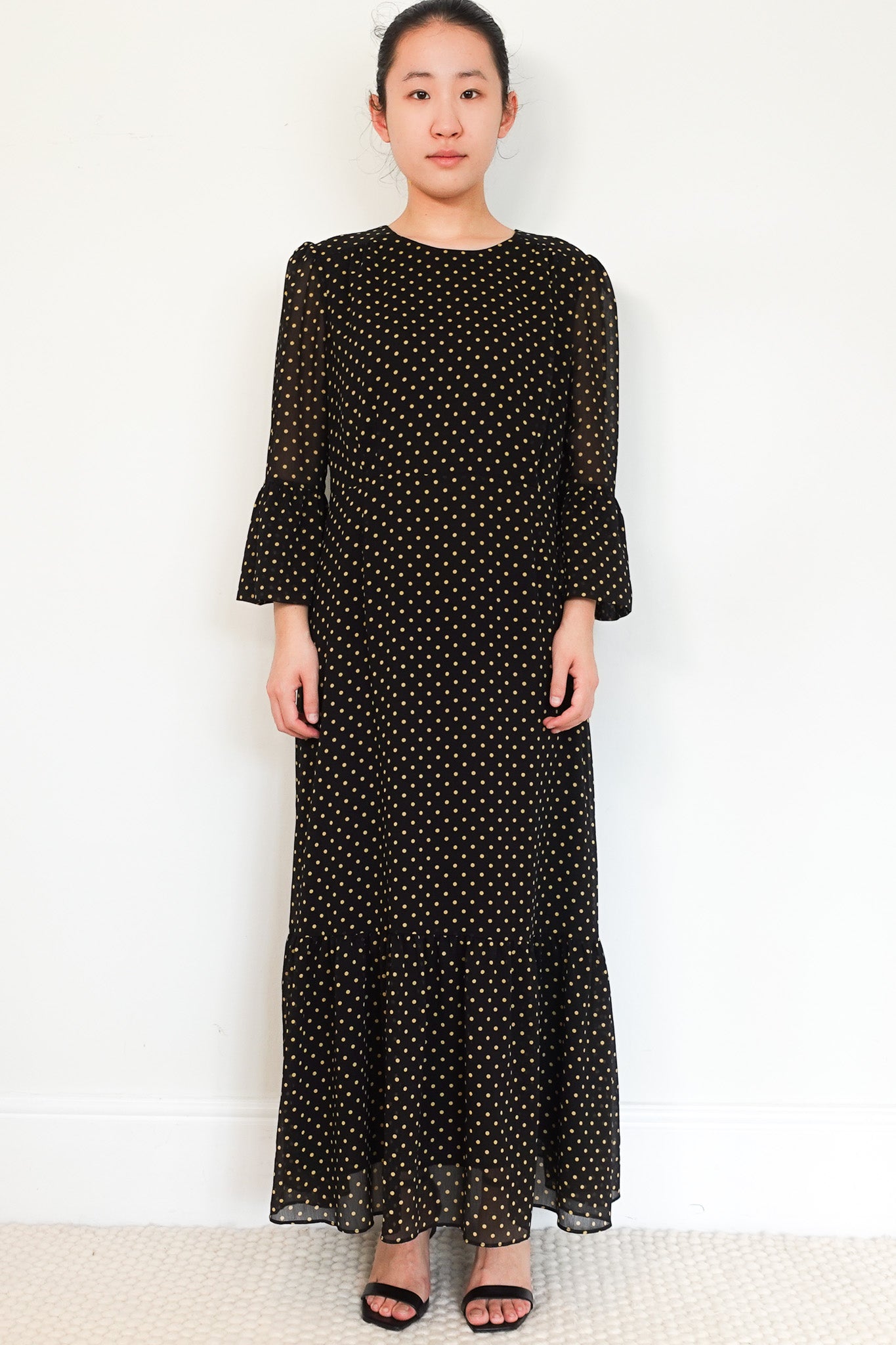 Cefinn Polkadot Black Maxi Dress RRP £320 | Authentic Preloved - Reloved Again