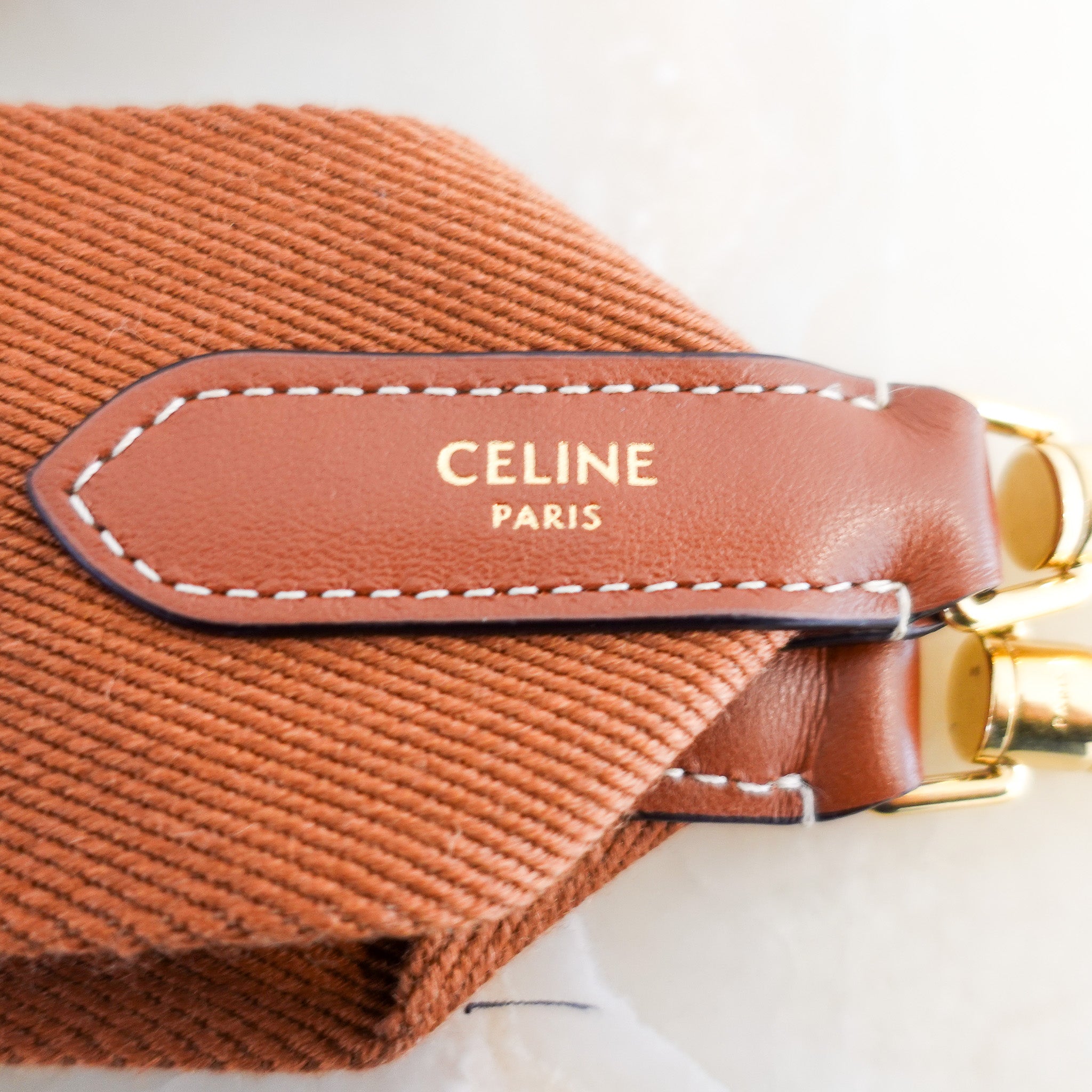 Celine Logo Bag Strap RRP £400 | Authentic Preloved - Reloved Again