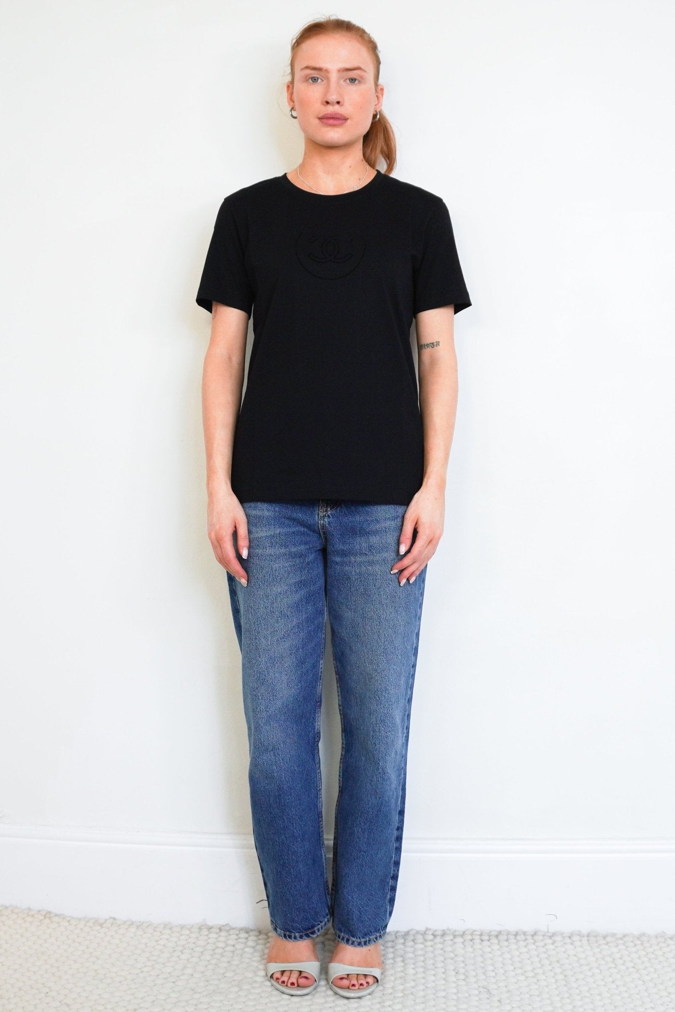 Chanel CC T-Shirt in Black | Authentic Preloved - Reloved Again