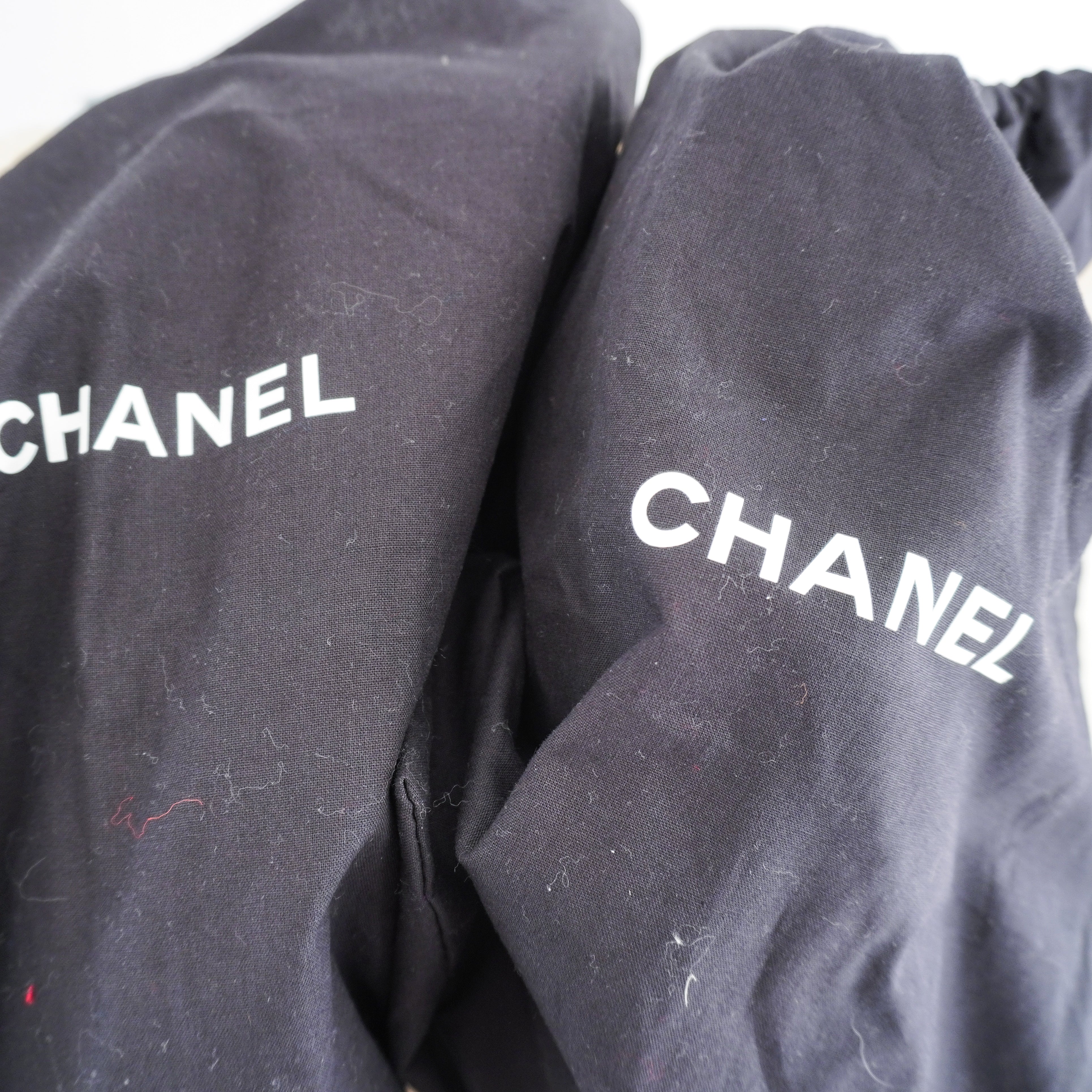 chanel-black-tweed-cc-loafers-authentic-preloved-dustbag-picture-Chelsea-london