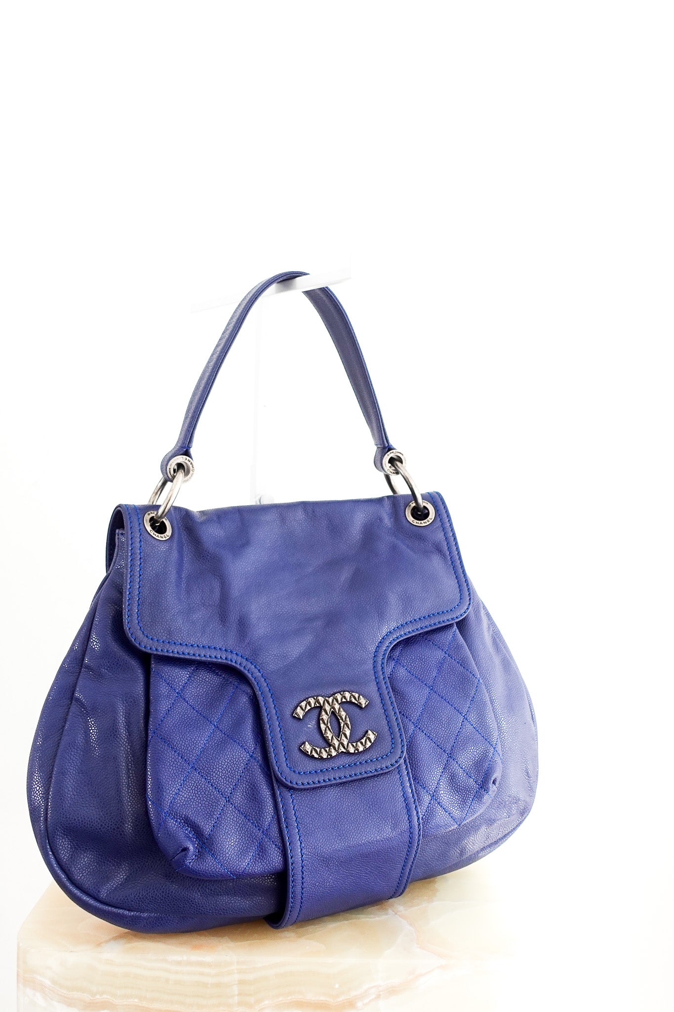 Chanel Blue 31 Rue Cambon Coco Rider Hobo Bag RRP £3K | Authentic Preloved - Reloved Again