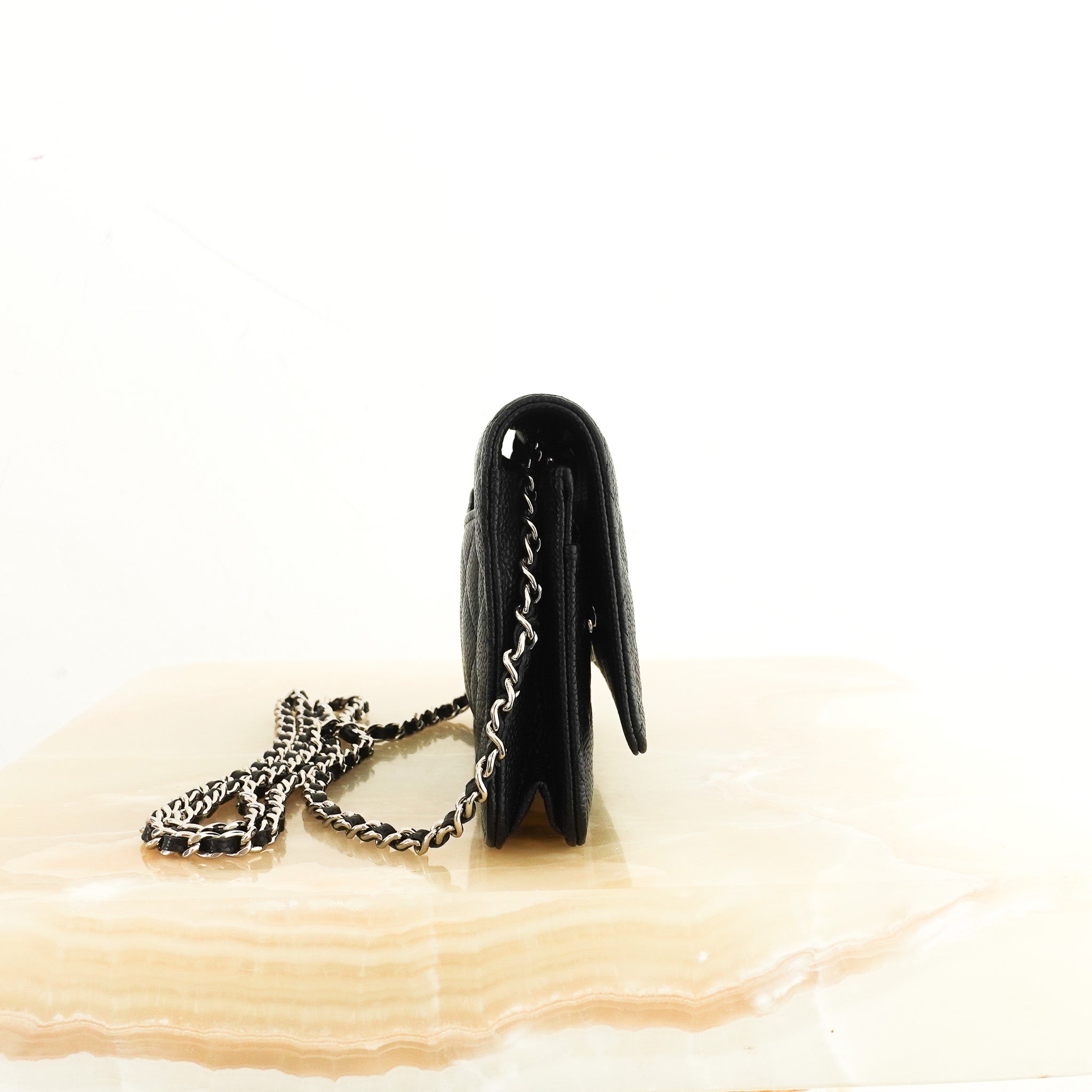 Chanel Caviar Leather WOC Wallet On Chain RRP £2900 | Authentic Preloved - Reloved Again