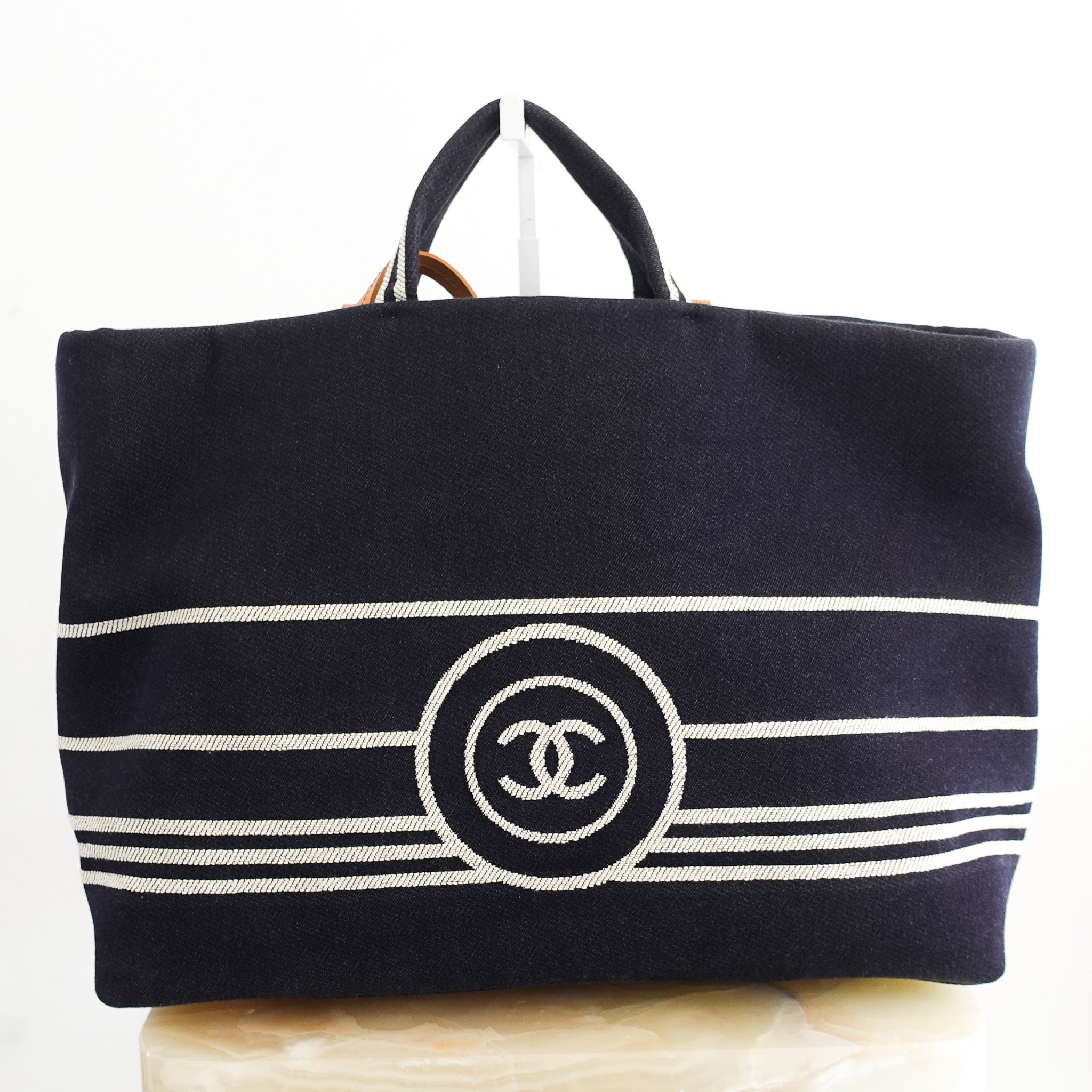 Chanel CC Denim Shopping Tote Bag | Authentic Preloved - Reloved Again
