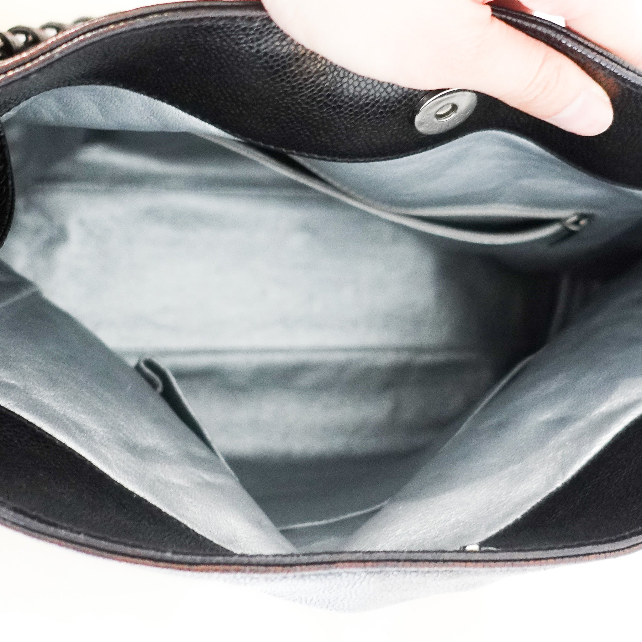Chanel East West Chain Tote in Black & Brown Metallic Sheen RRP £2000 | Authentic Preloved - Reloved Again