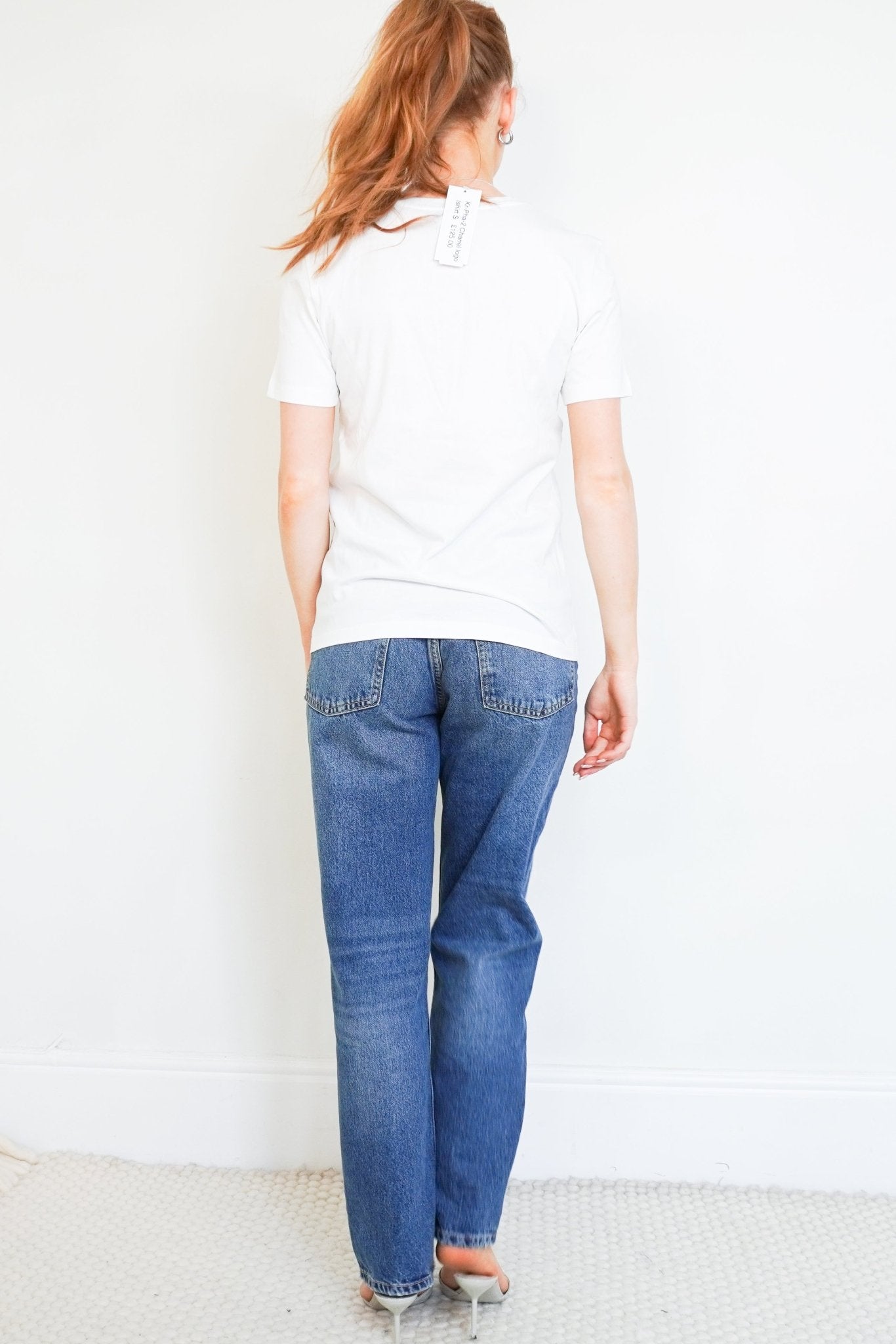 Chanel Logo T-Shirt in White | Authentic Preloved - Reloved Again