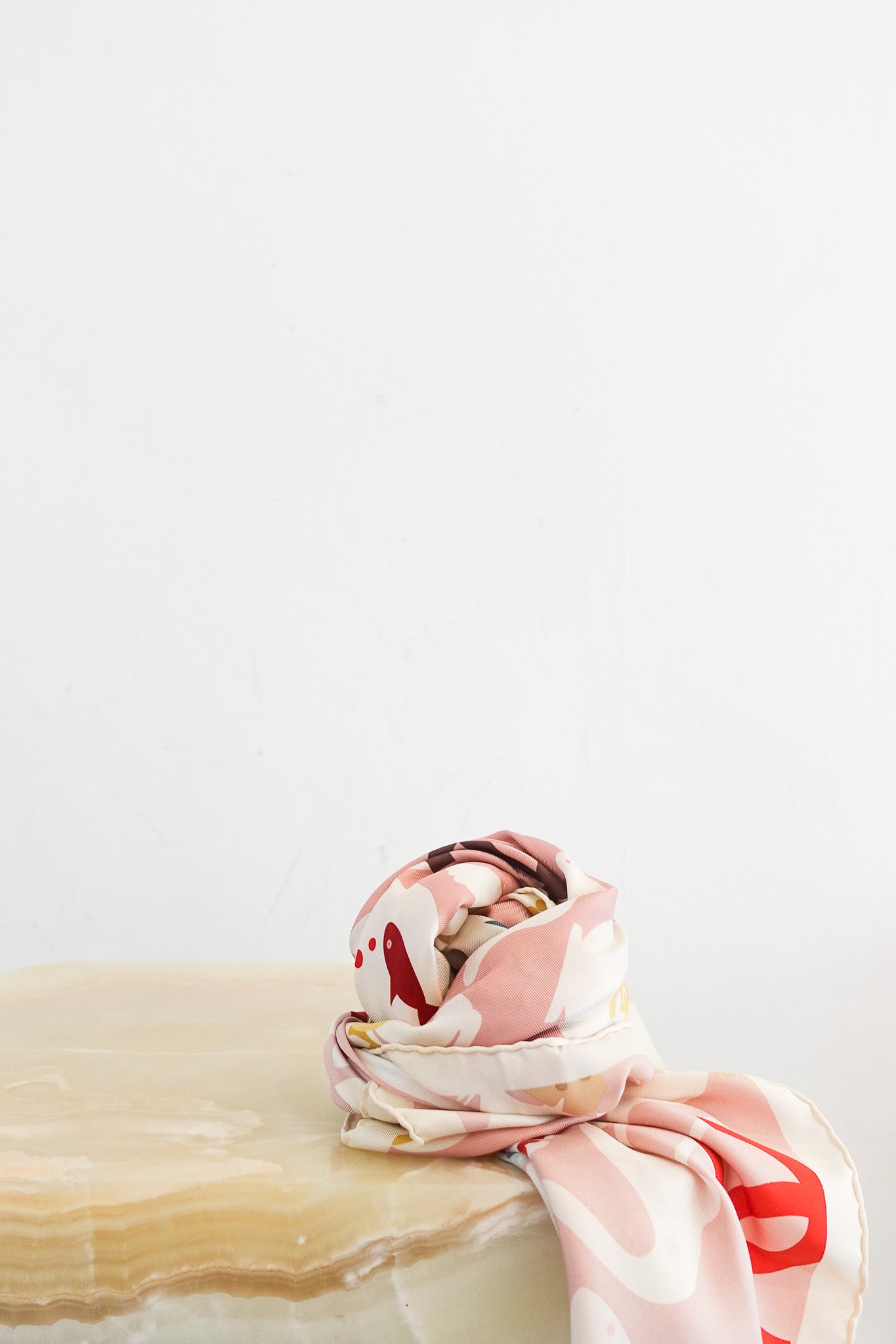 Chanel Pink Animal Print Scarf RRP £450 | Authentic Preloved - Reloved Again