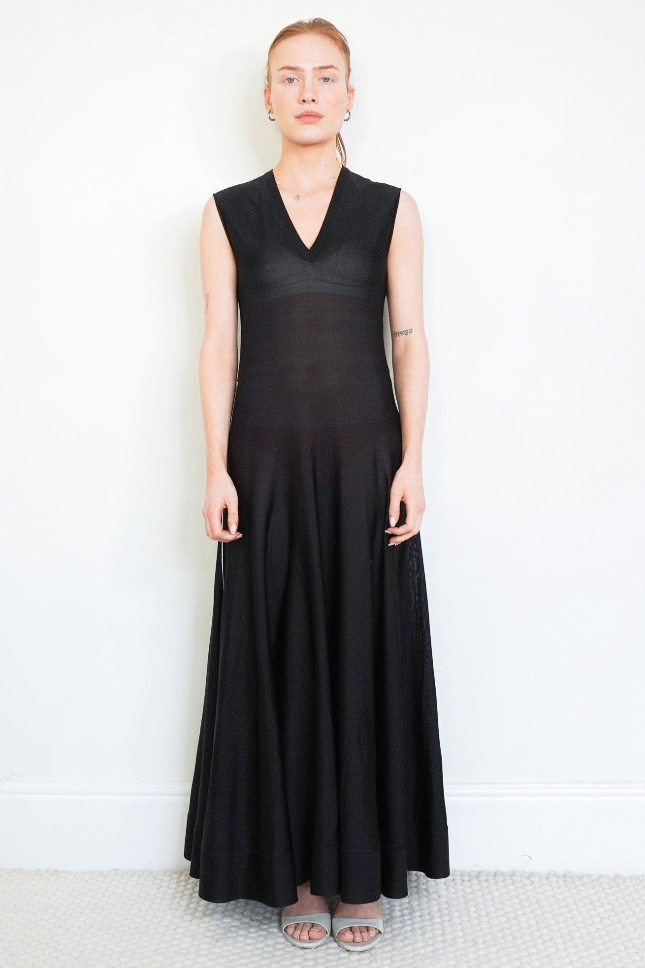 Chanel Sleeveless Knit Maxi Dress in Black RRP £5,000 | Authentic Preloved - Reloved Again
