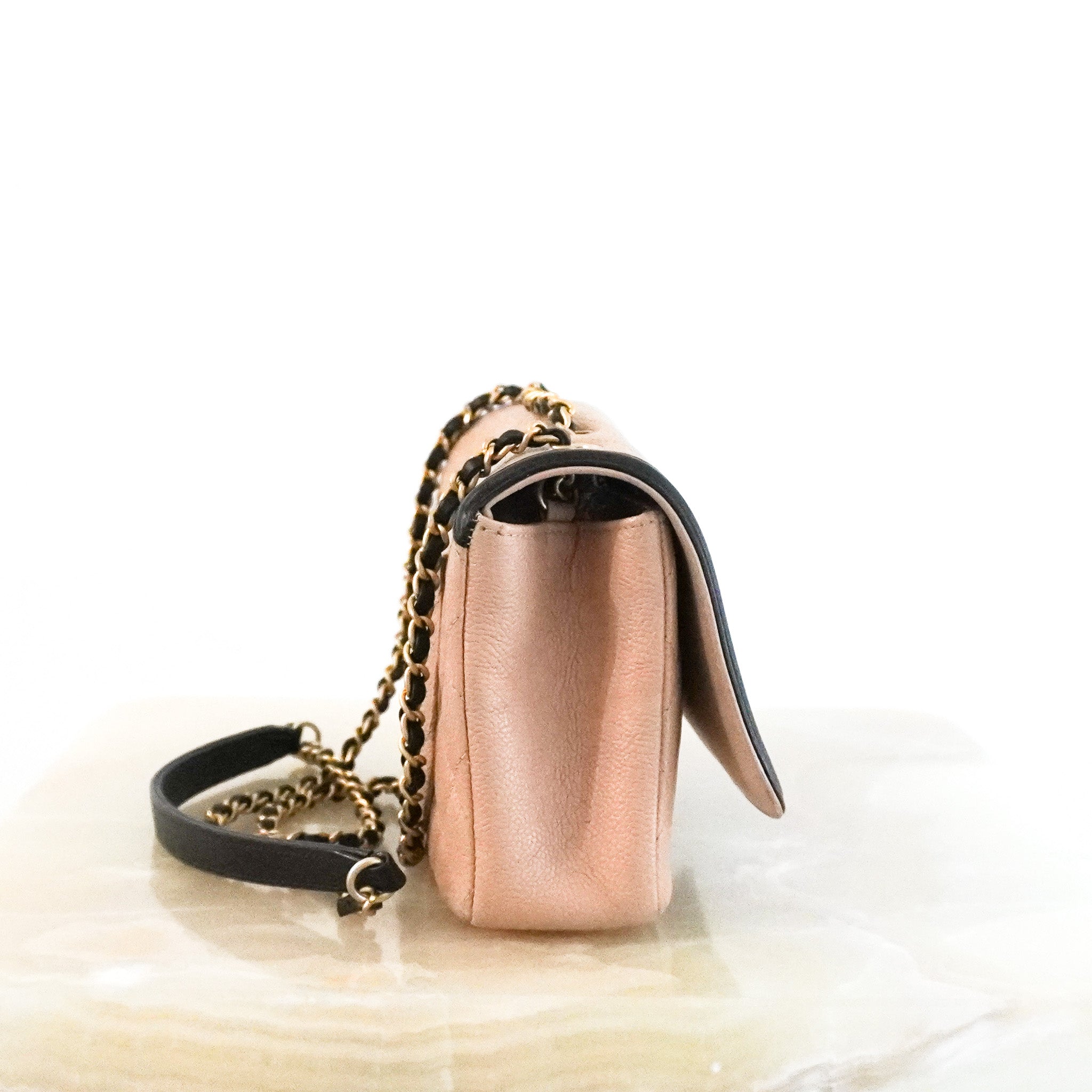 Chanel Small Bicolour Caviar CC Filigree Flap Shoulder Bag RRP £4870 | Authentic Preloved - Reloved Again