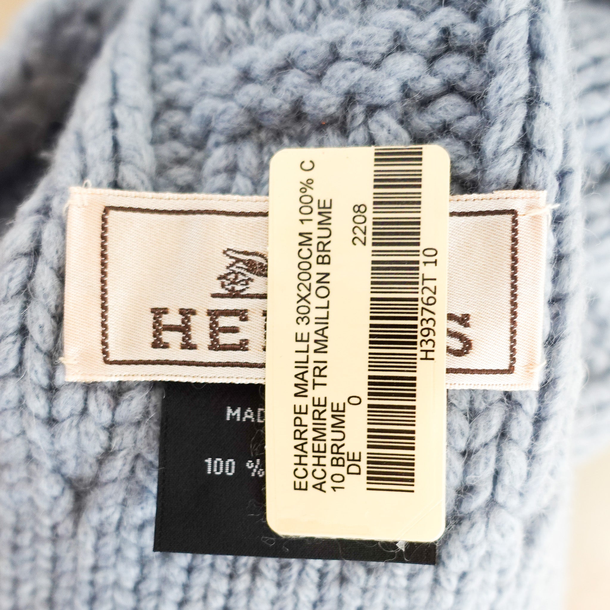 CURRENT SEASON Hermes Cables Maillons Scarf RRP £1290 | Authentic Preloved - Reloved Again