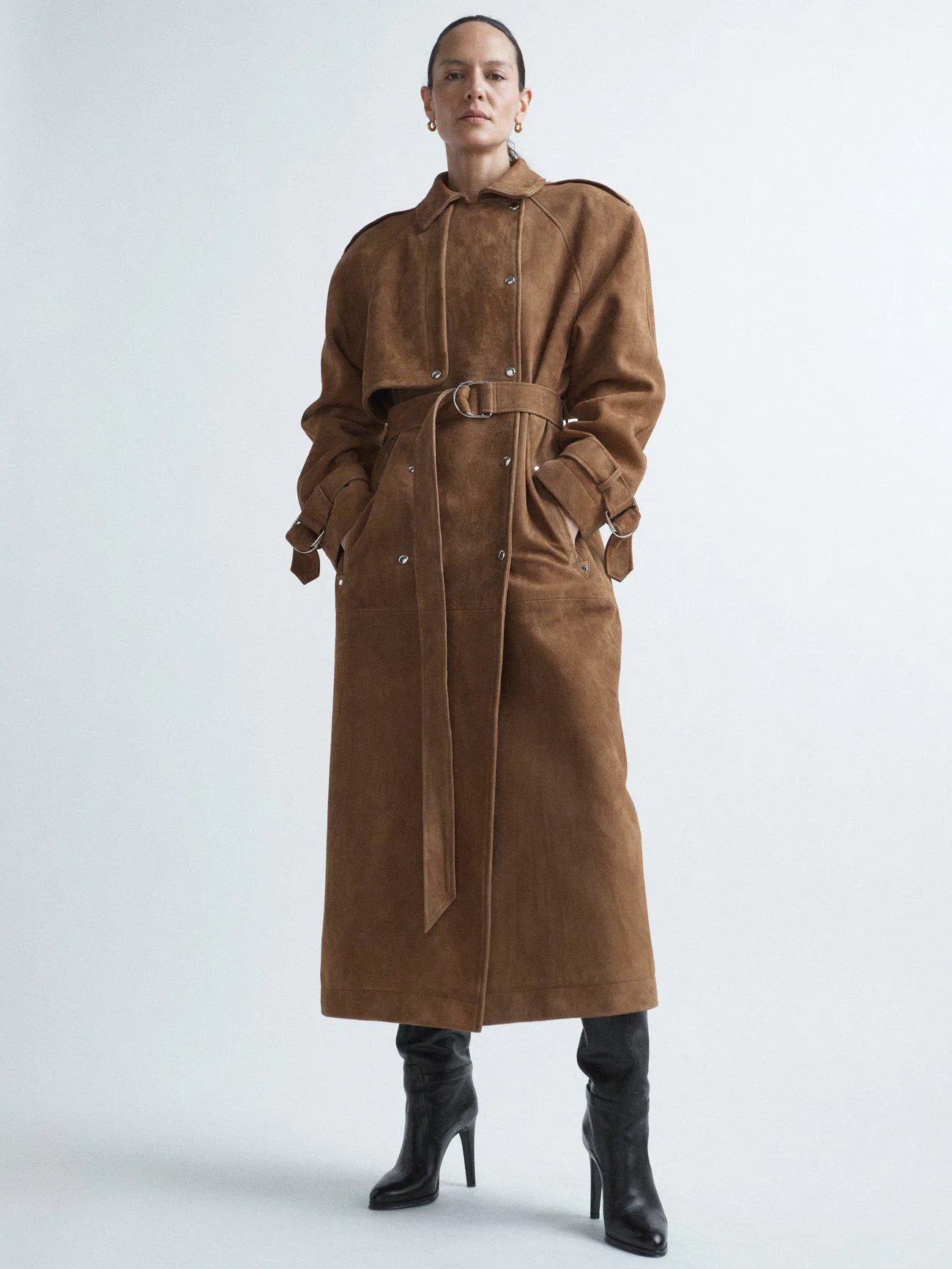 Raey suede trenchcoat RRP £1800