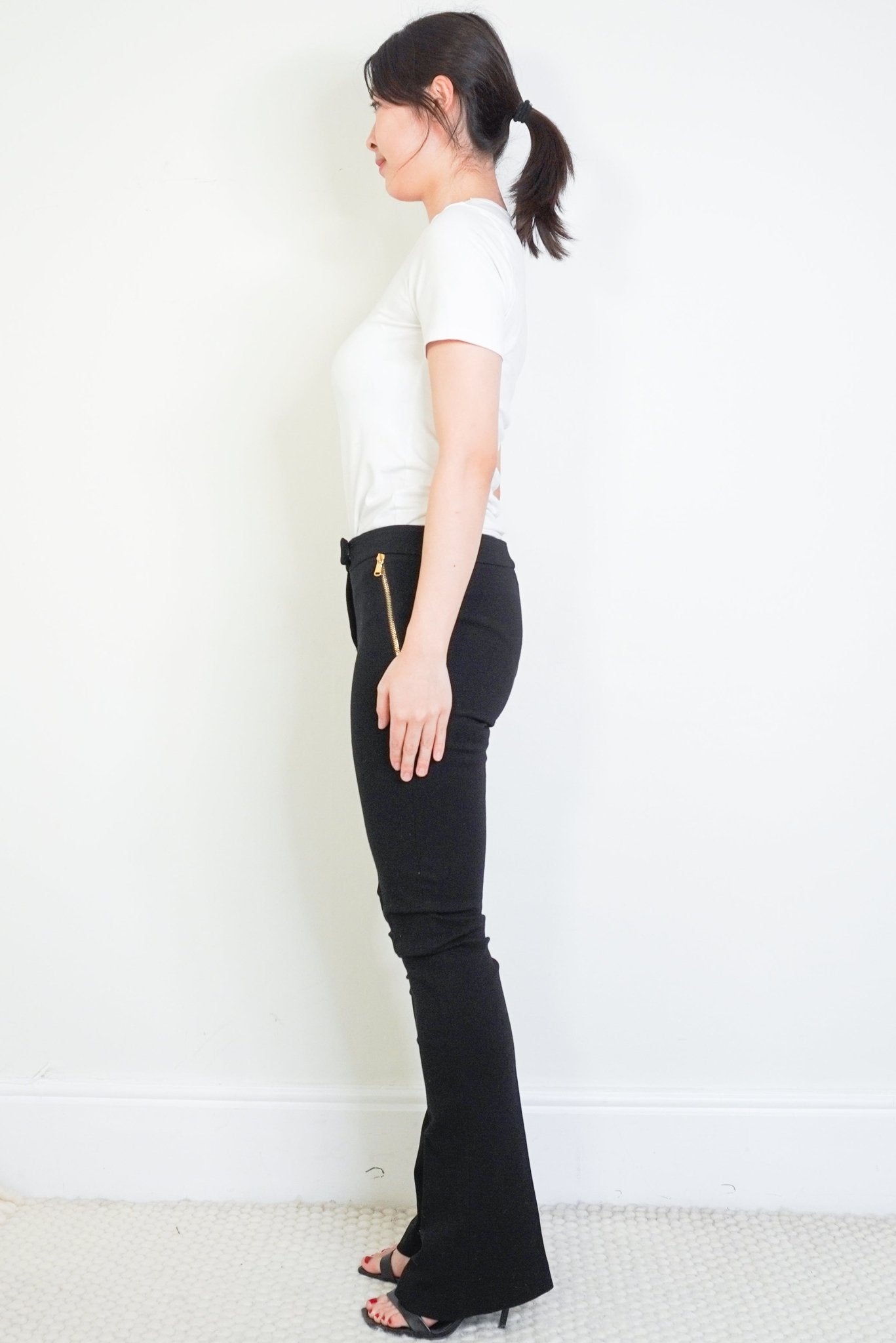 Emilio Pucci Black Flared Leggings RRP £1K | Authentic Preloved - Reloved Again