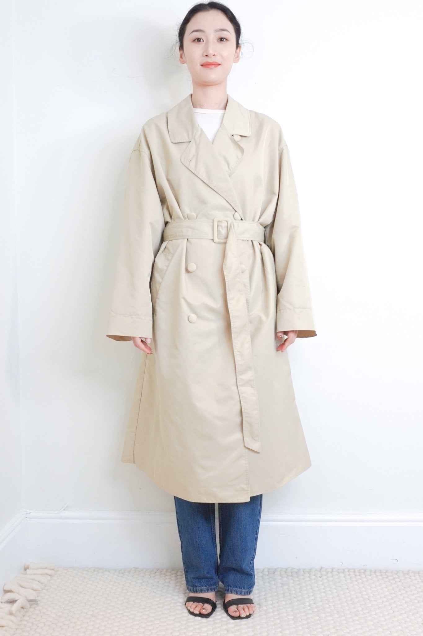 Essentiel Antwerp Beige Becha Trench Coat RRP £455 | Authentic Preloved - Reloved Again