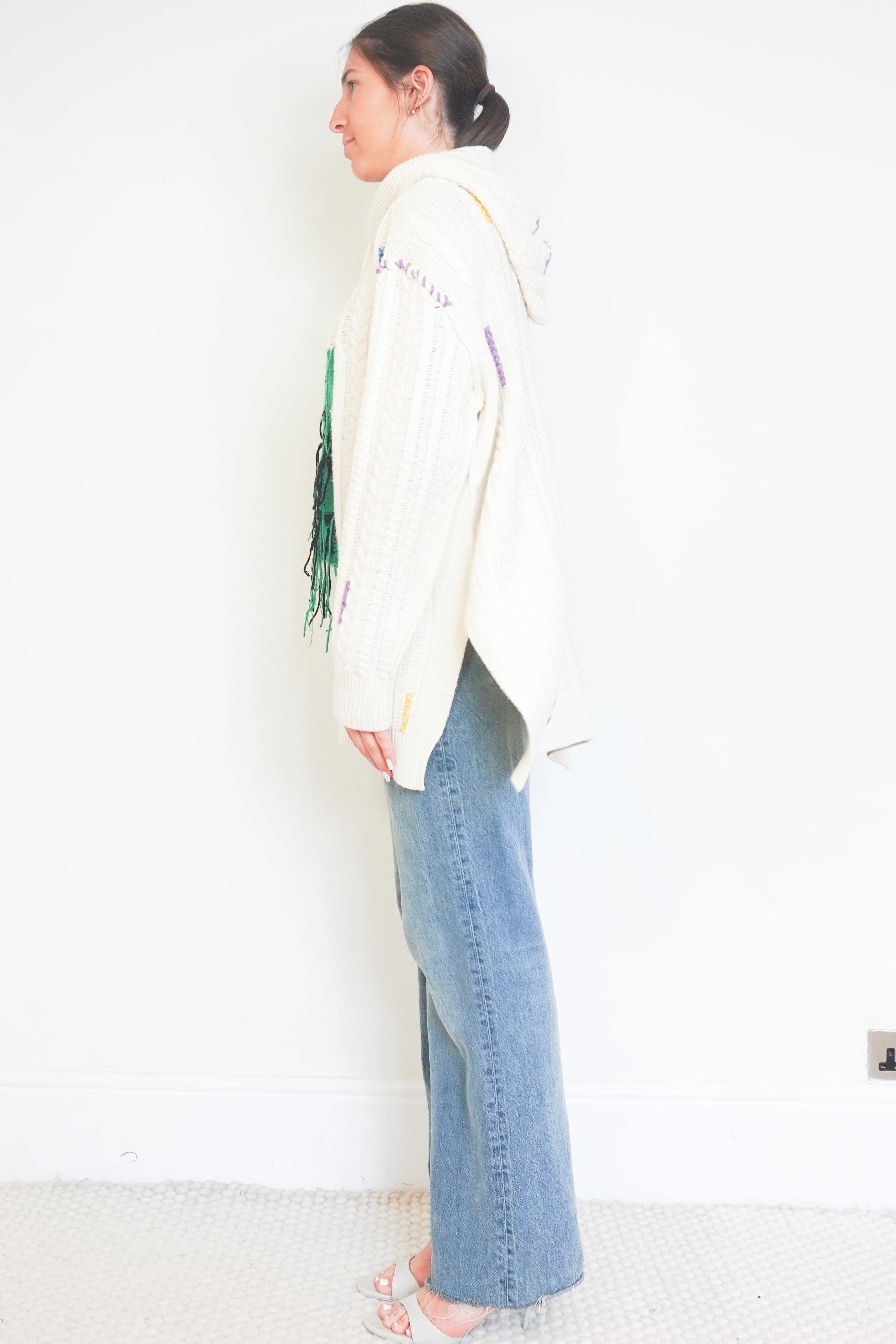 side image of the etro milano sweater, showing the sleeves