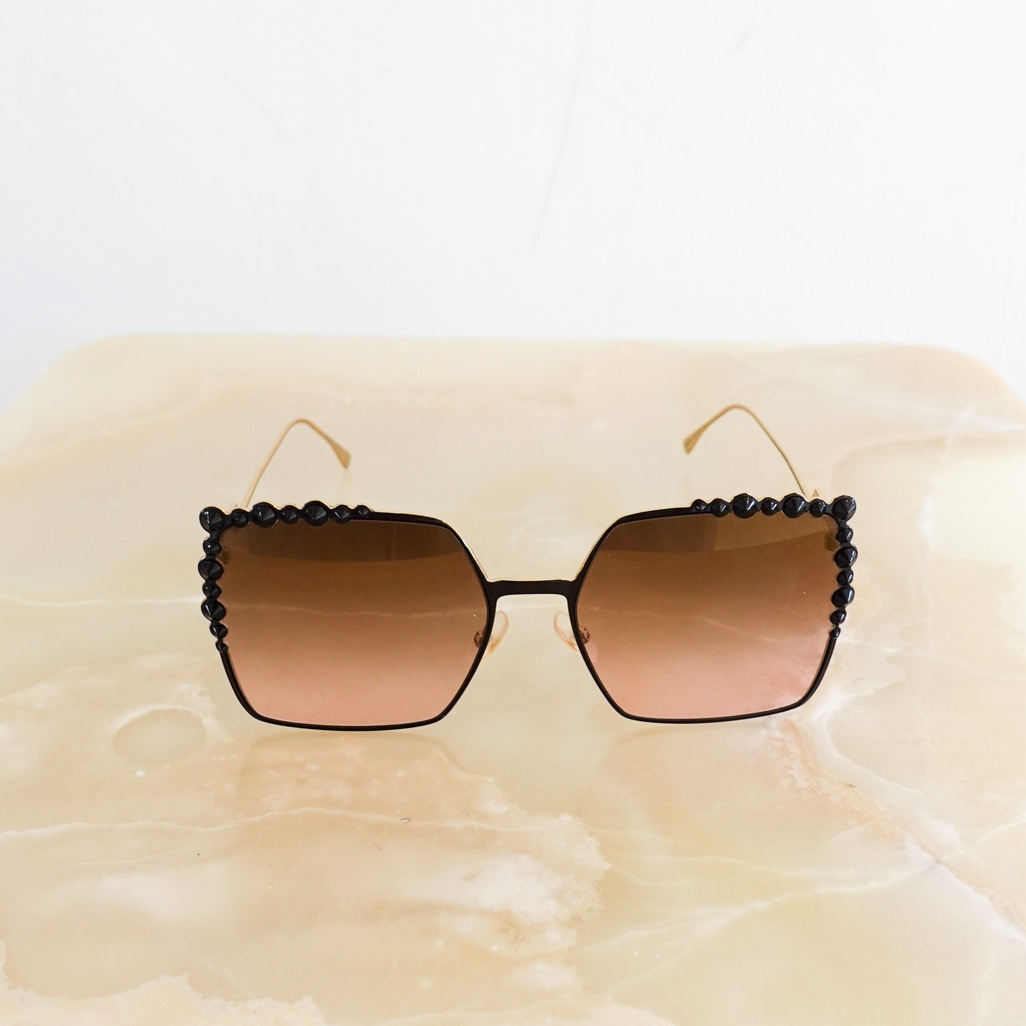 Fendi black Stud embellished Sunglasses | Authentic Preloved - Reloved Again