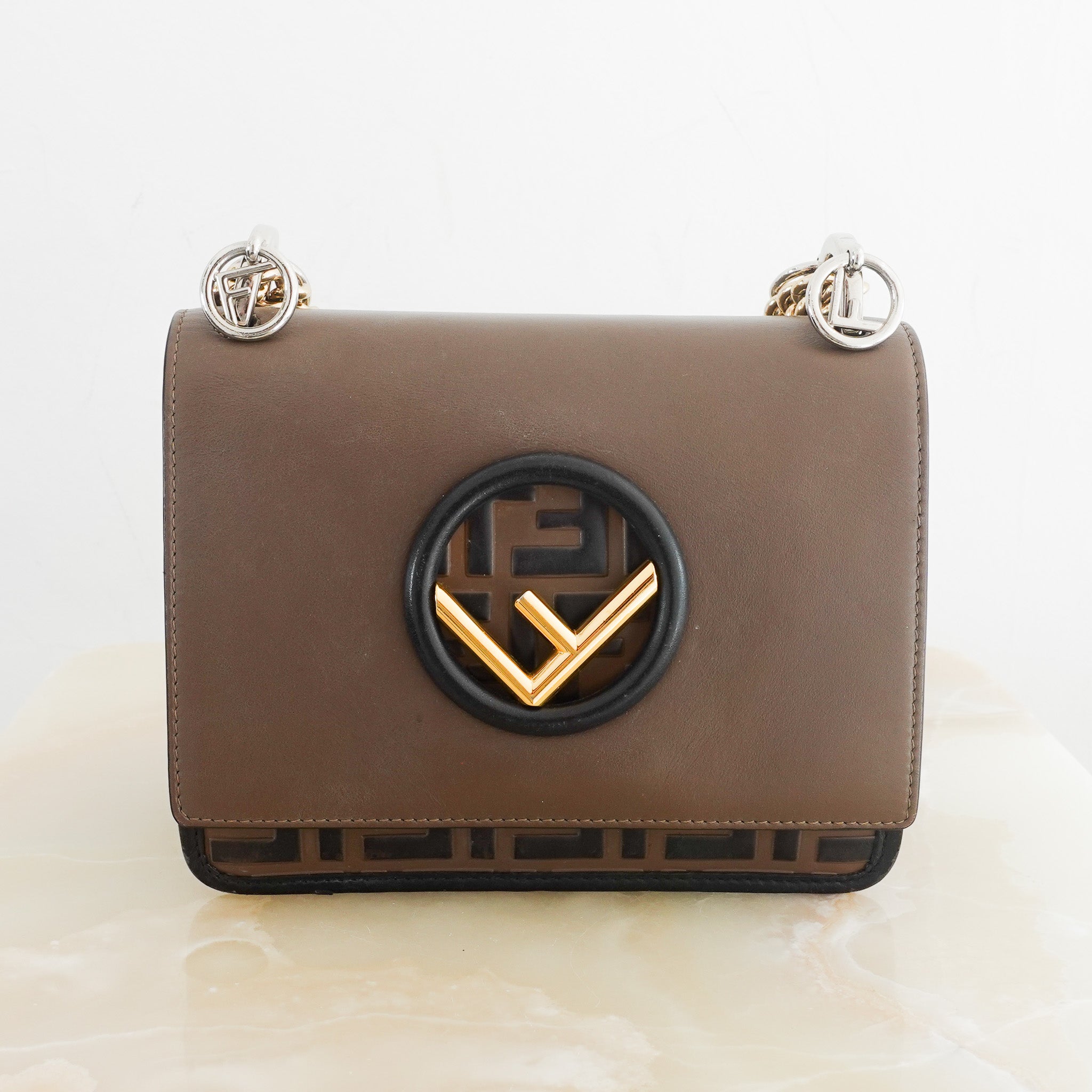 Fendi Kan I F Shoulder brown Bag RRP £1890 | Authentic Preloved - Reloved Again