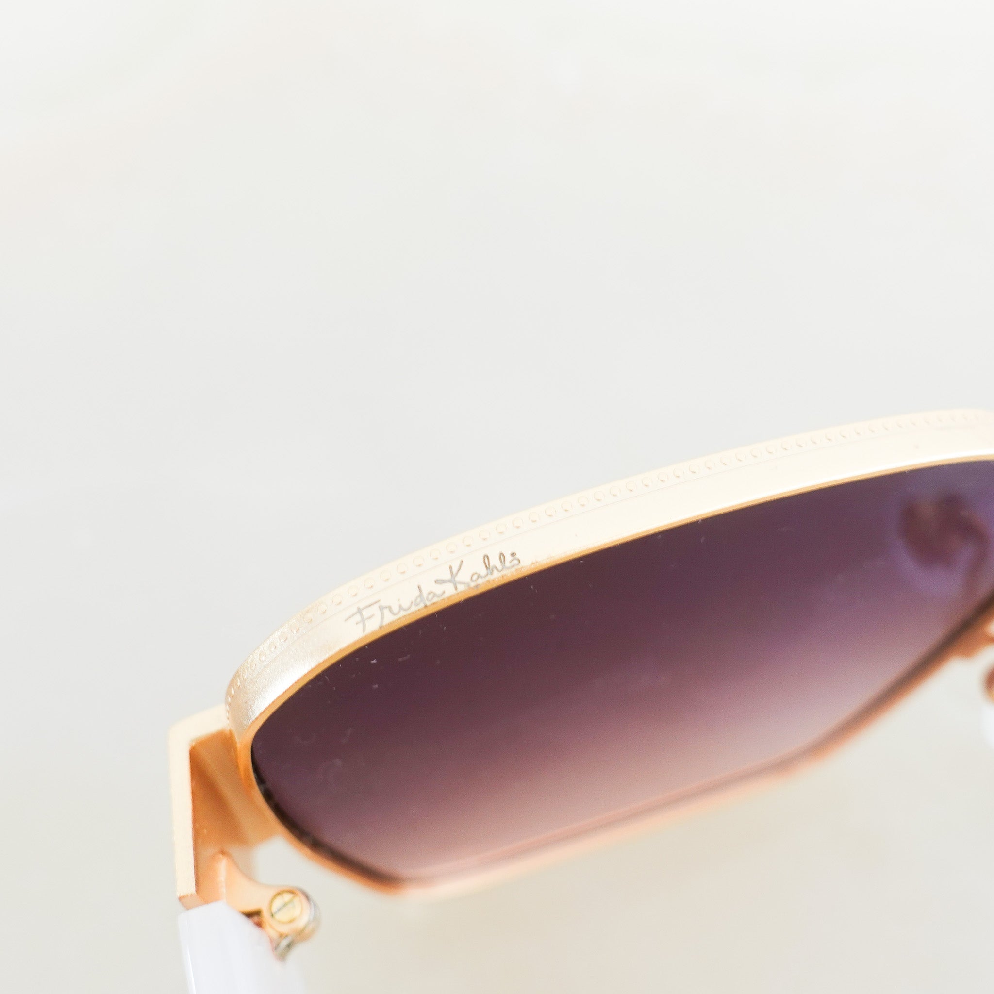 For Artist Sake x Frida Kahlo 18k Gold Plated Sunglasses RRP £300 | Authentic Preloved - Reloved Again