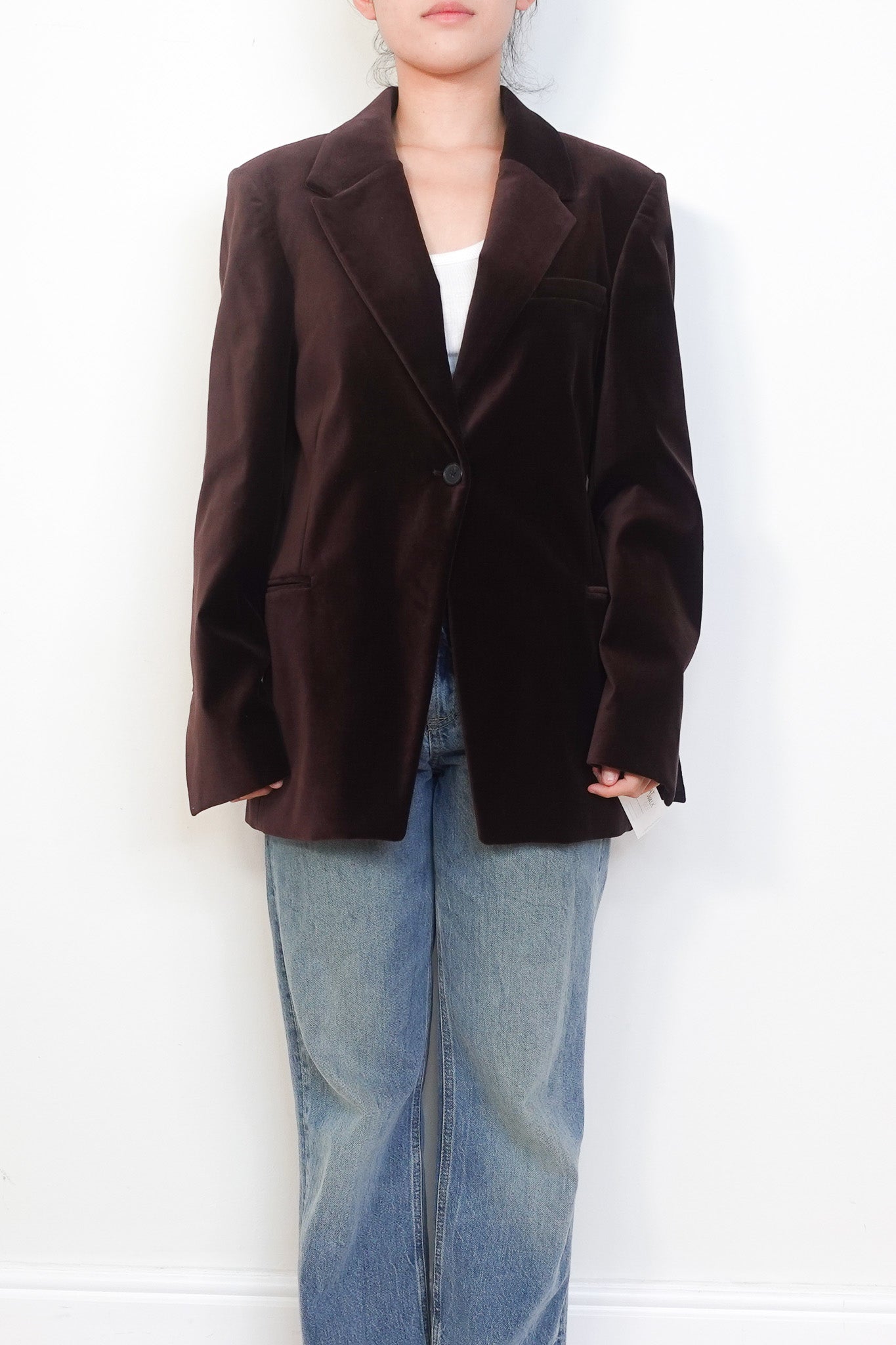 Frame brown Velvet Blazer RRP £680 | Authentic Preloved - Reloved Again
