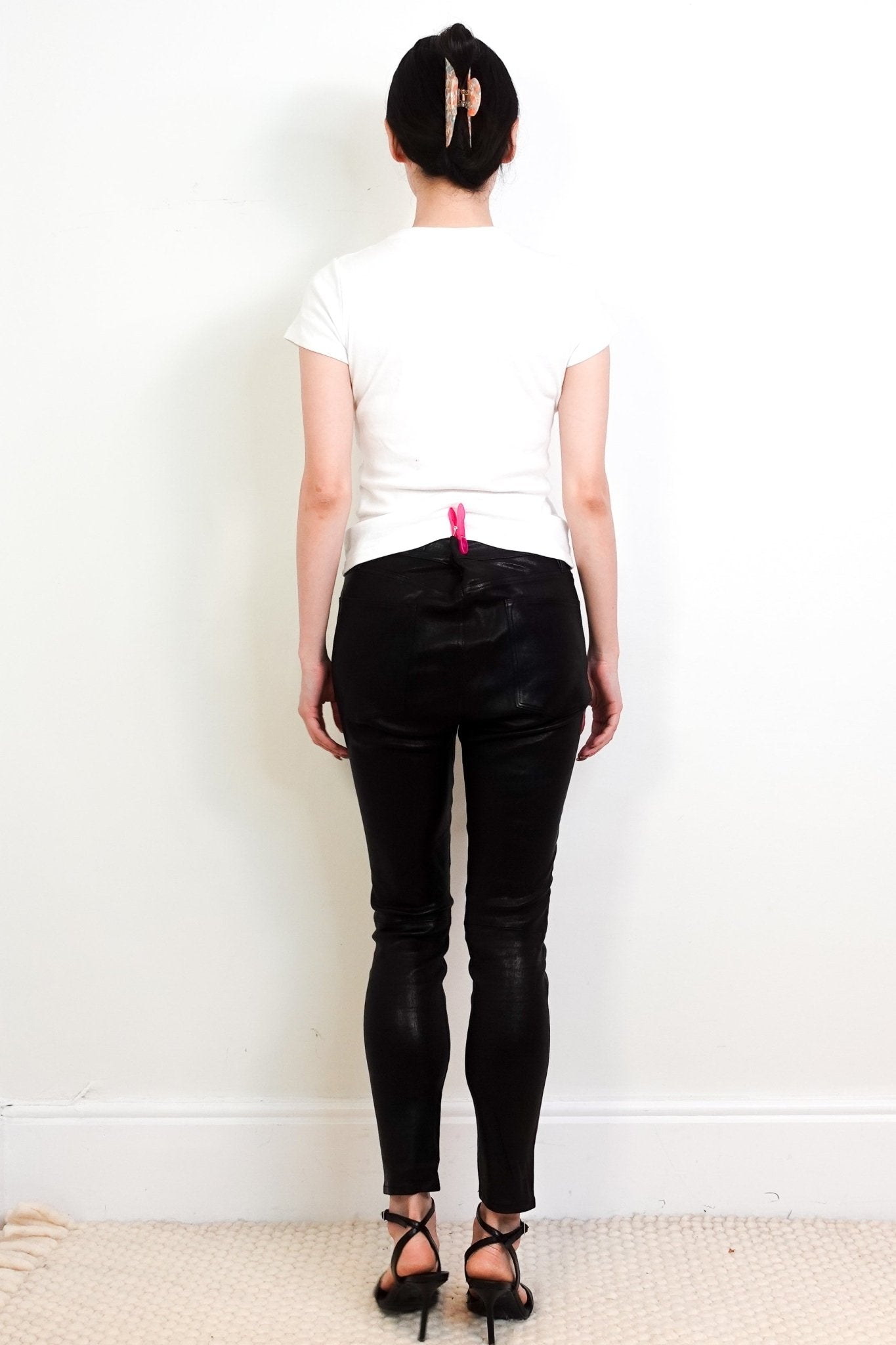 Frame Leather High Waisted Skinny Trousers RRP £400 | Authentic Preloved - Reloved Again