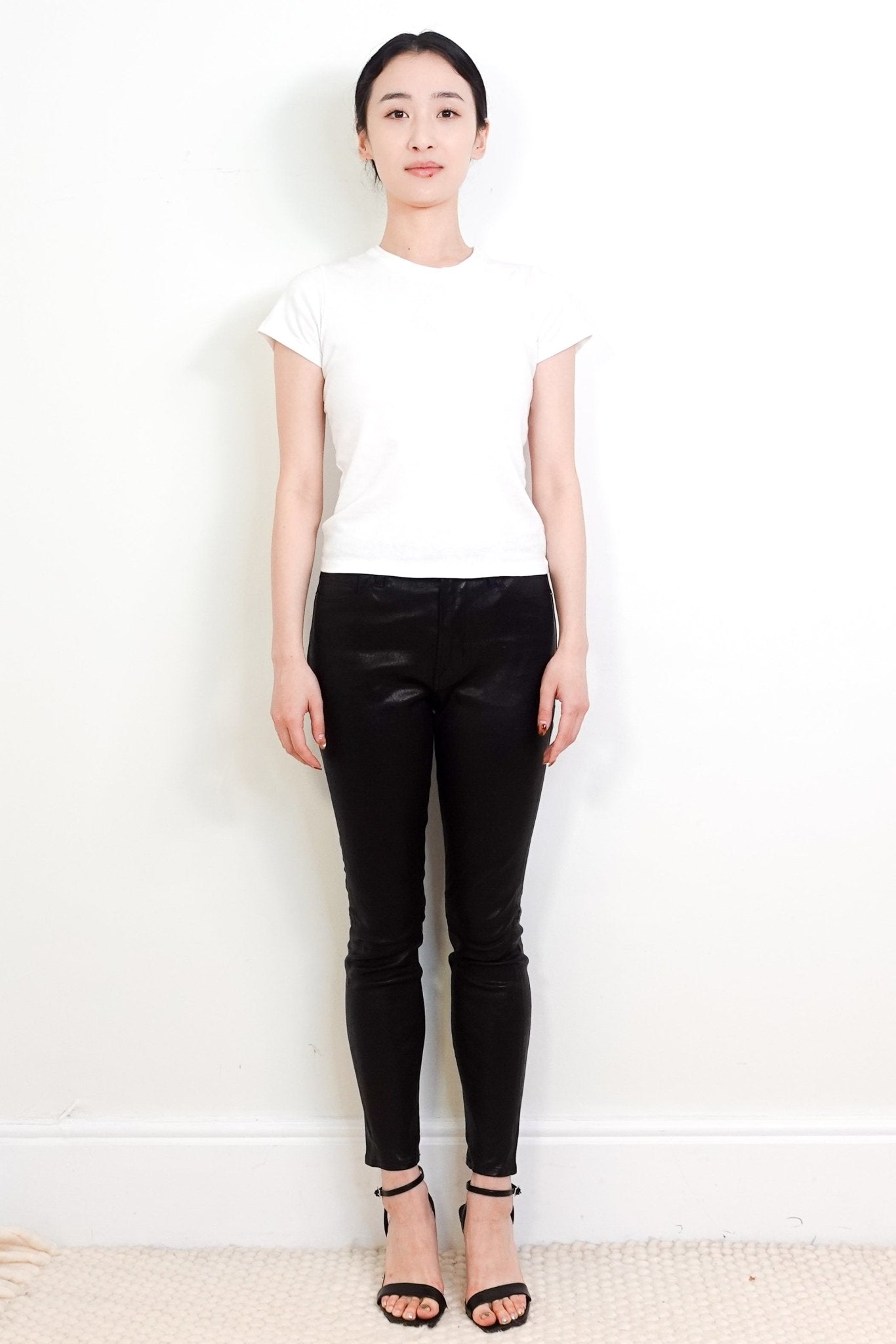 Frame Leather High Waisted Skinny Trousers RRP £400 | Authentic Preloved - Reloved Again
