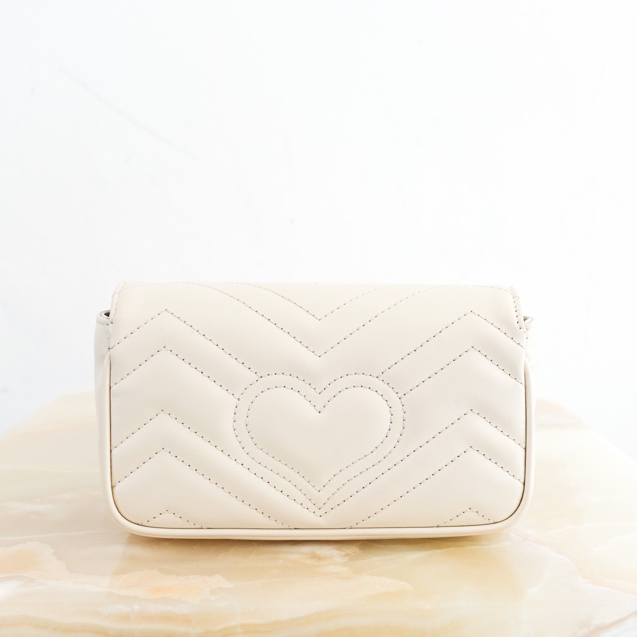 Gucci GG Marmont Mini Bag in Cream RRP £1170 | Authentic Preloved - Reloved Again