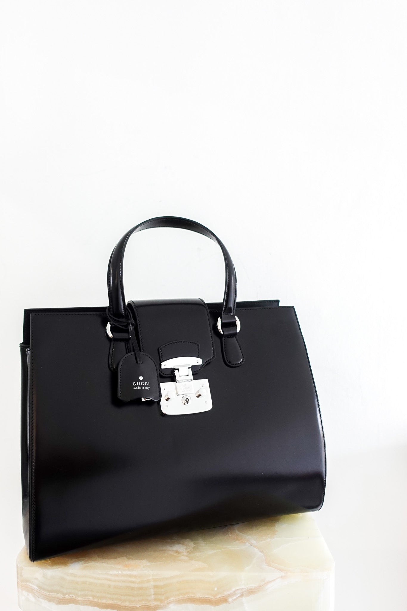Gucci Lady Lock Tote in Black | Authentic Preloved - Reloved Again