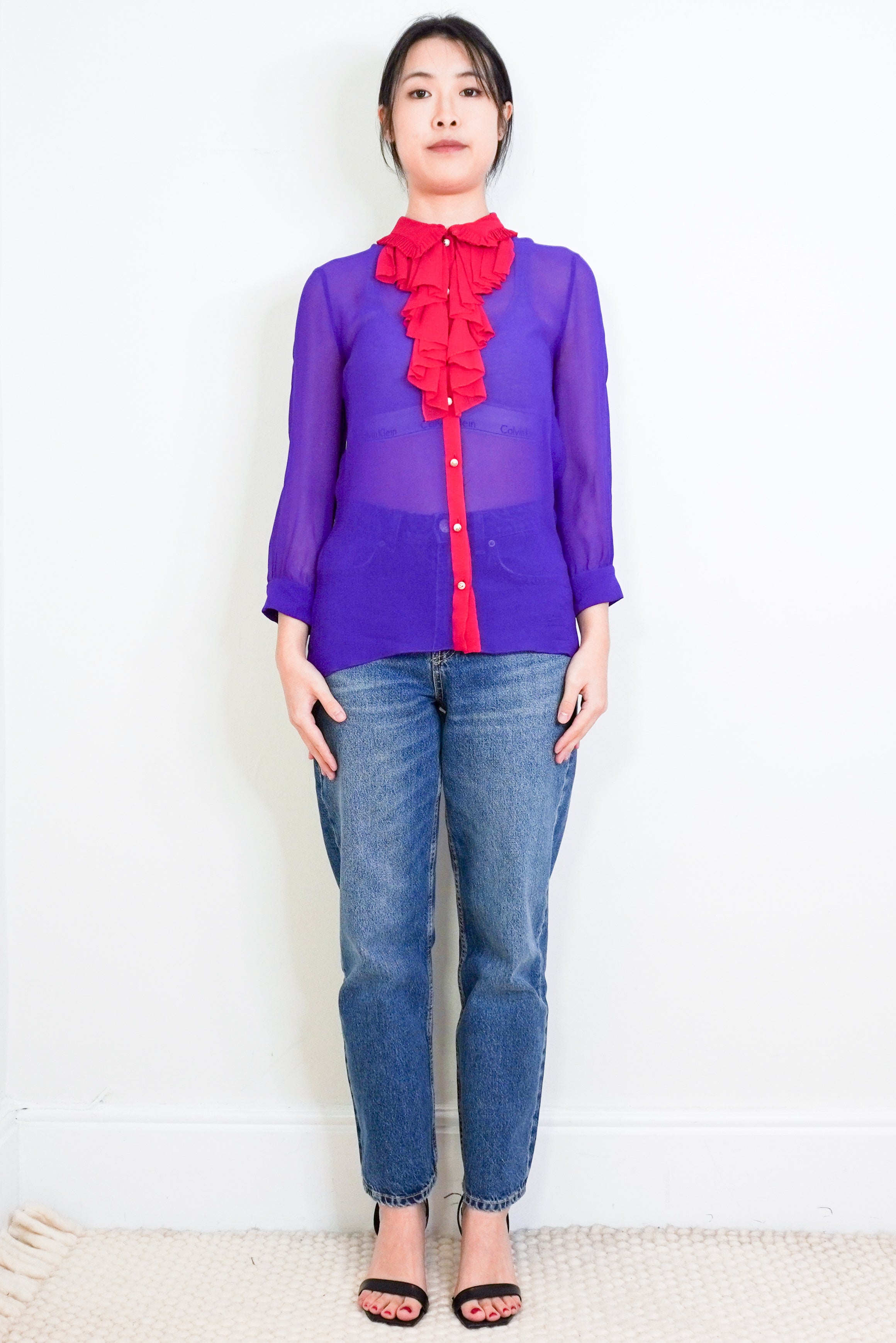 gucci-purple-and-red-blouse-authentic-preloved-front-picture-Chelsea-london