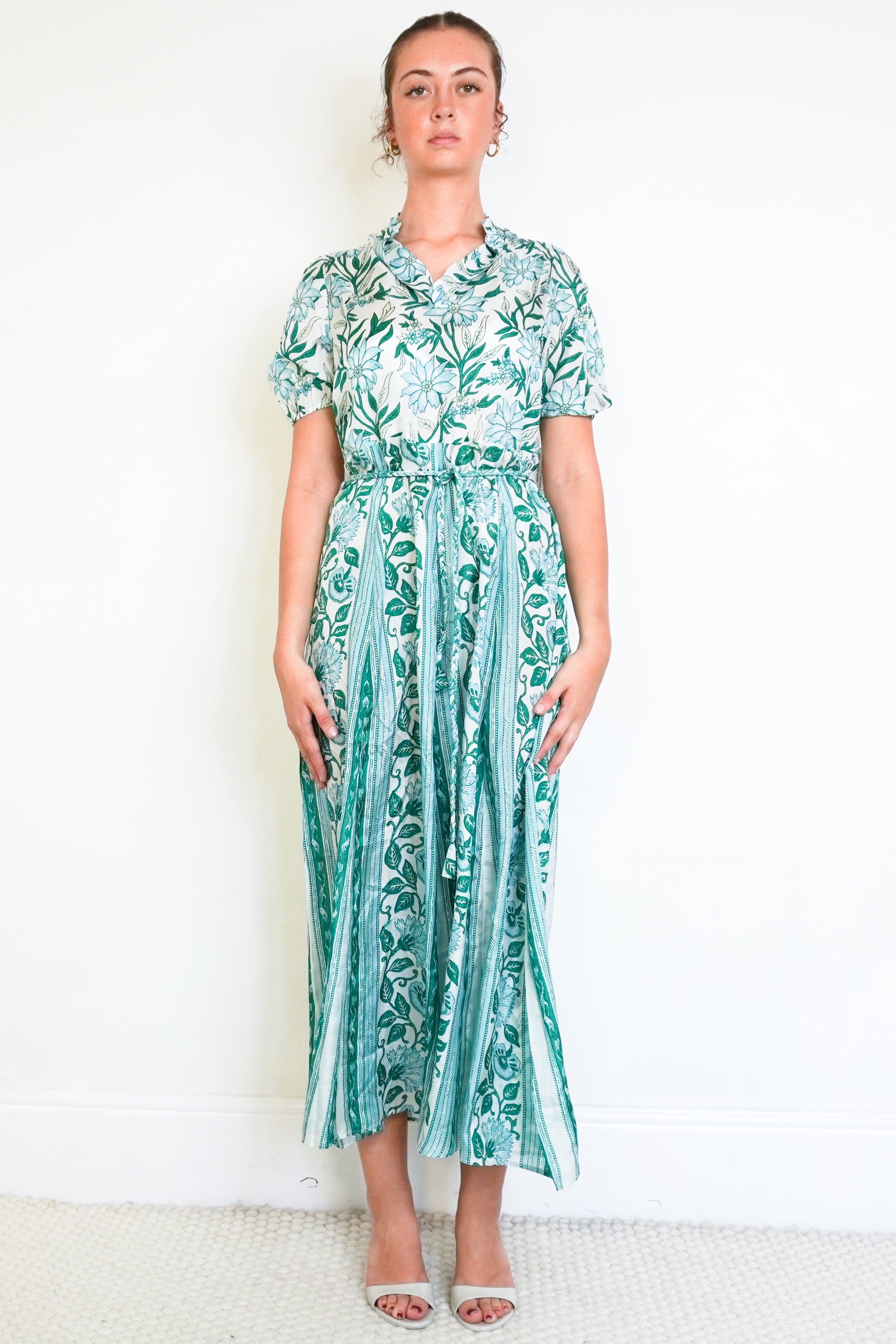 Front image of the Hannah Dress, showing the neckline