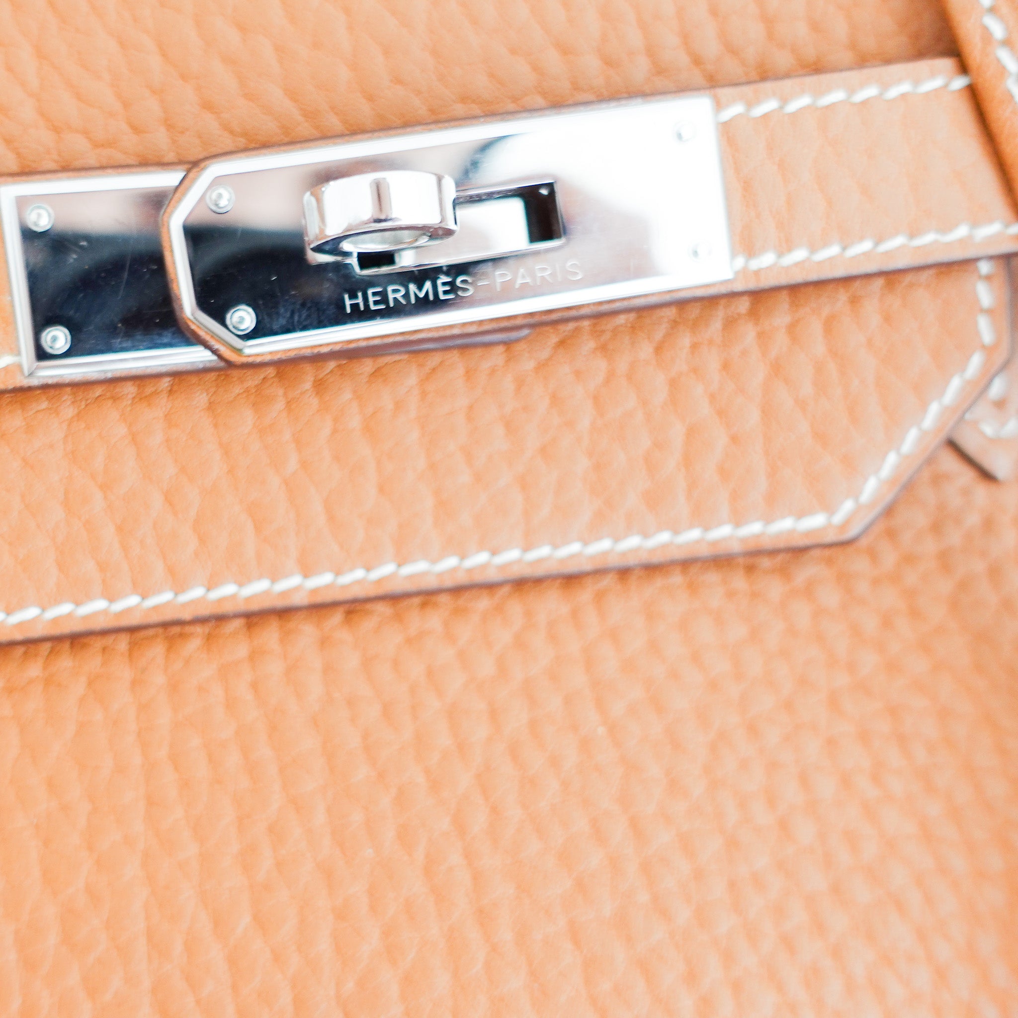 Hermès Birkin 40 Retourne Gold Togo Palladium | Authentic Preloved - Reloved Again