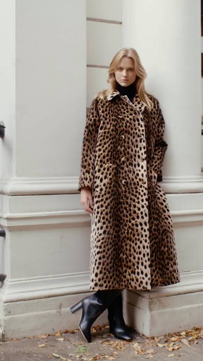 Wiggy Kit Mercer Leopard Velvet Coat (RRP £1000) | Authentic Preloved - Reloved Again