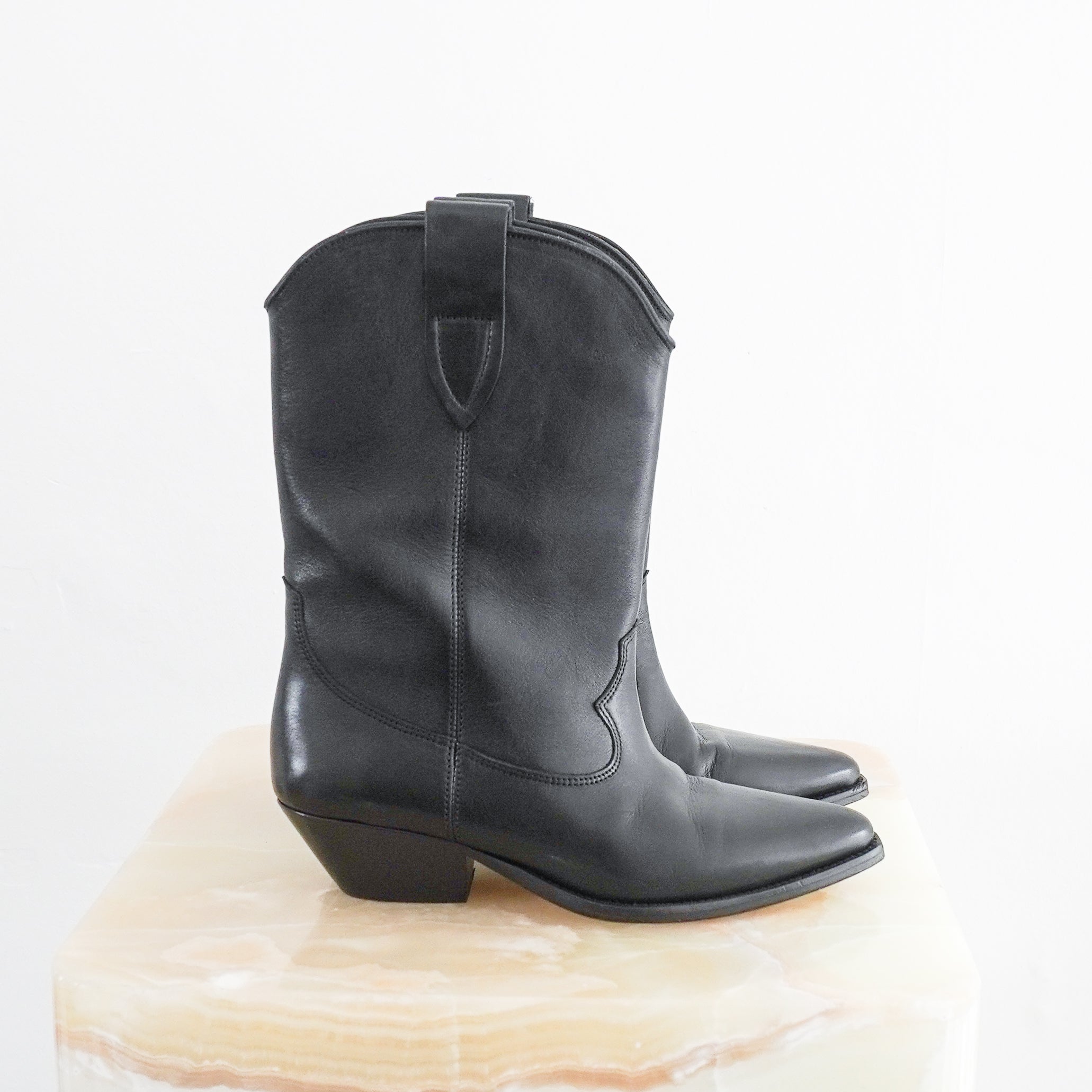 Isabel Marant Black Leather Boots RRP £600 | Authentic Preloved [final sale]