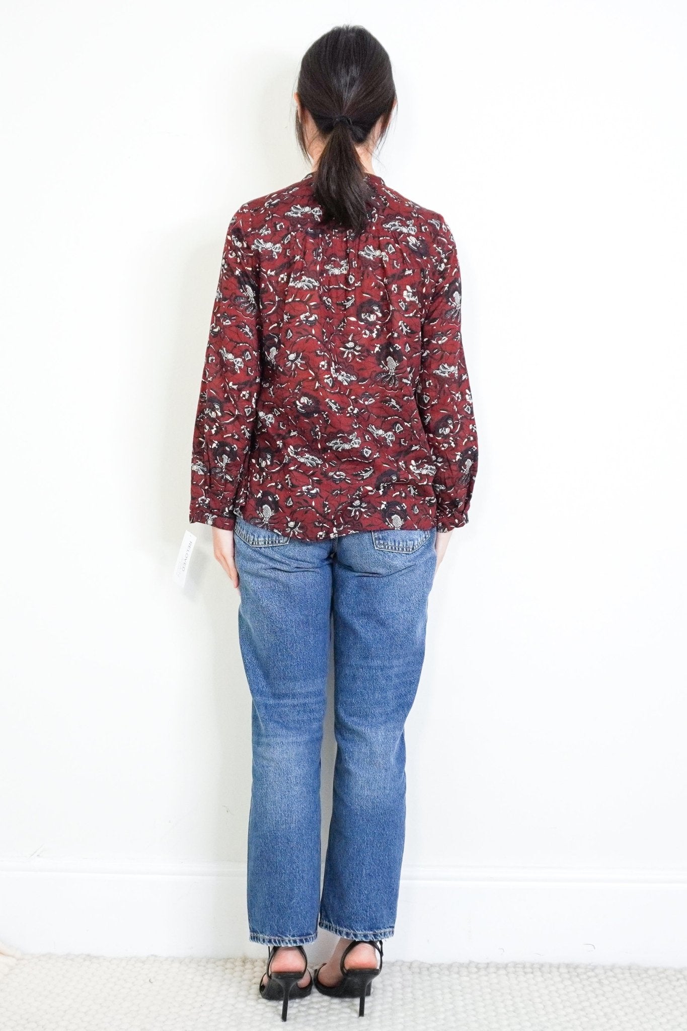 isabel-marant-etoile-burgundy-floral-top-authentic-preloved-back-picture-chelsea-london