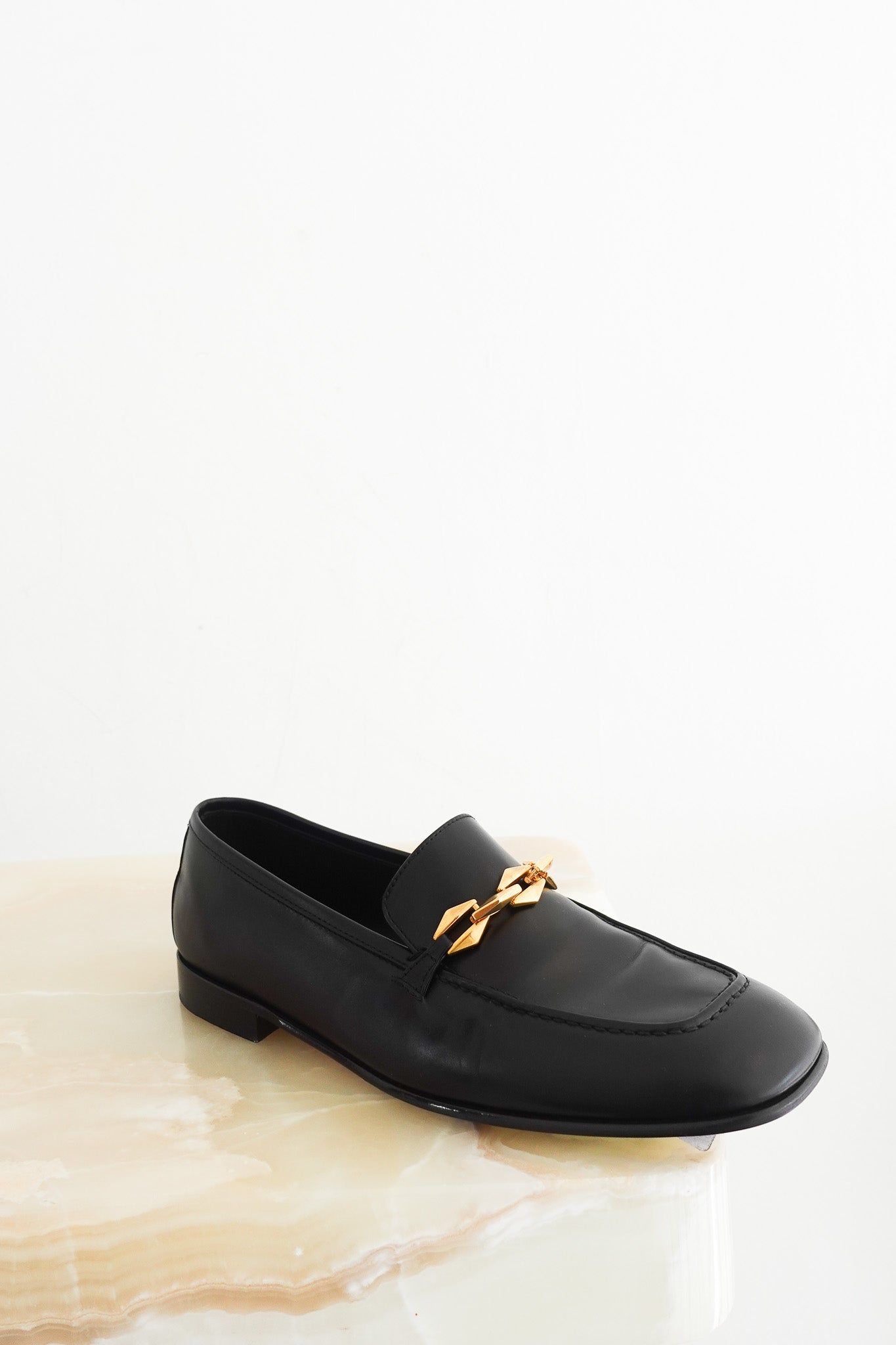 Jimmy Choo Tilda Leather Loafers RRP £800 | Authentic Preloved - Reloved Again