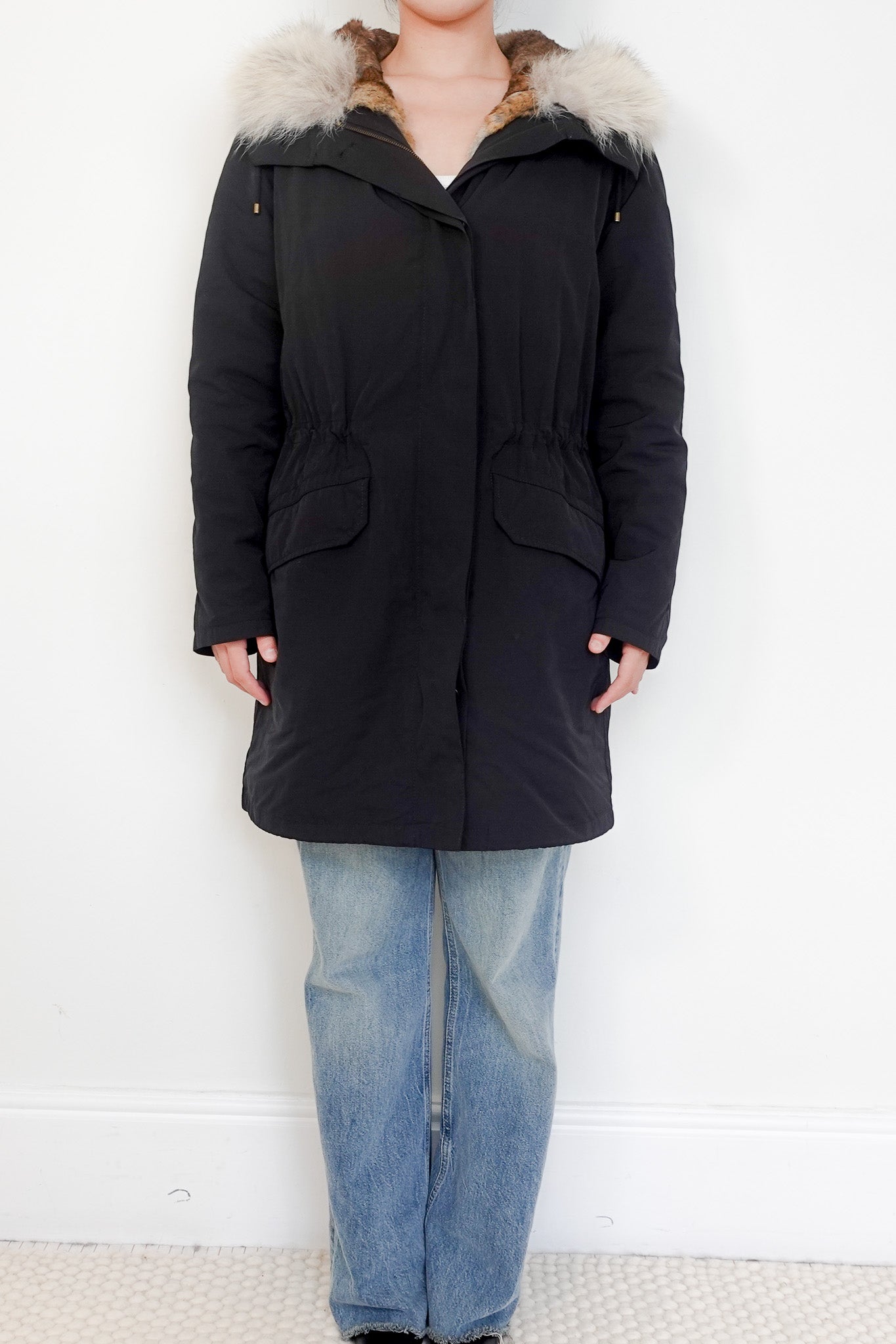 Yves Salomon Black Parka RRP £1900 | Authentic Preloved - Reloved Again