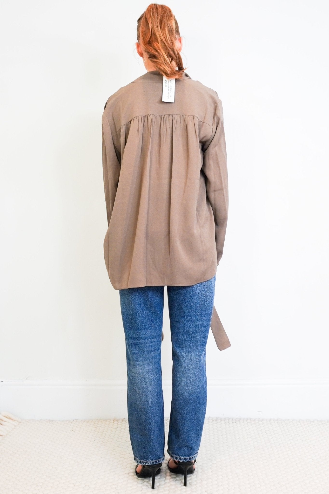Joseph Brown Silk Blouse RRP£440 | Authentic Preloved - Reloved Again