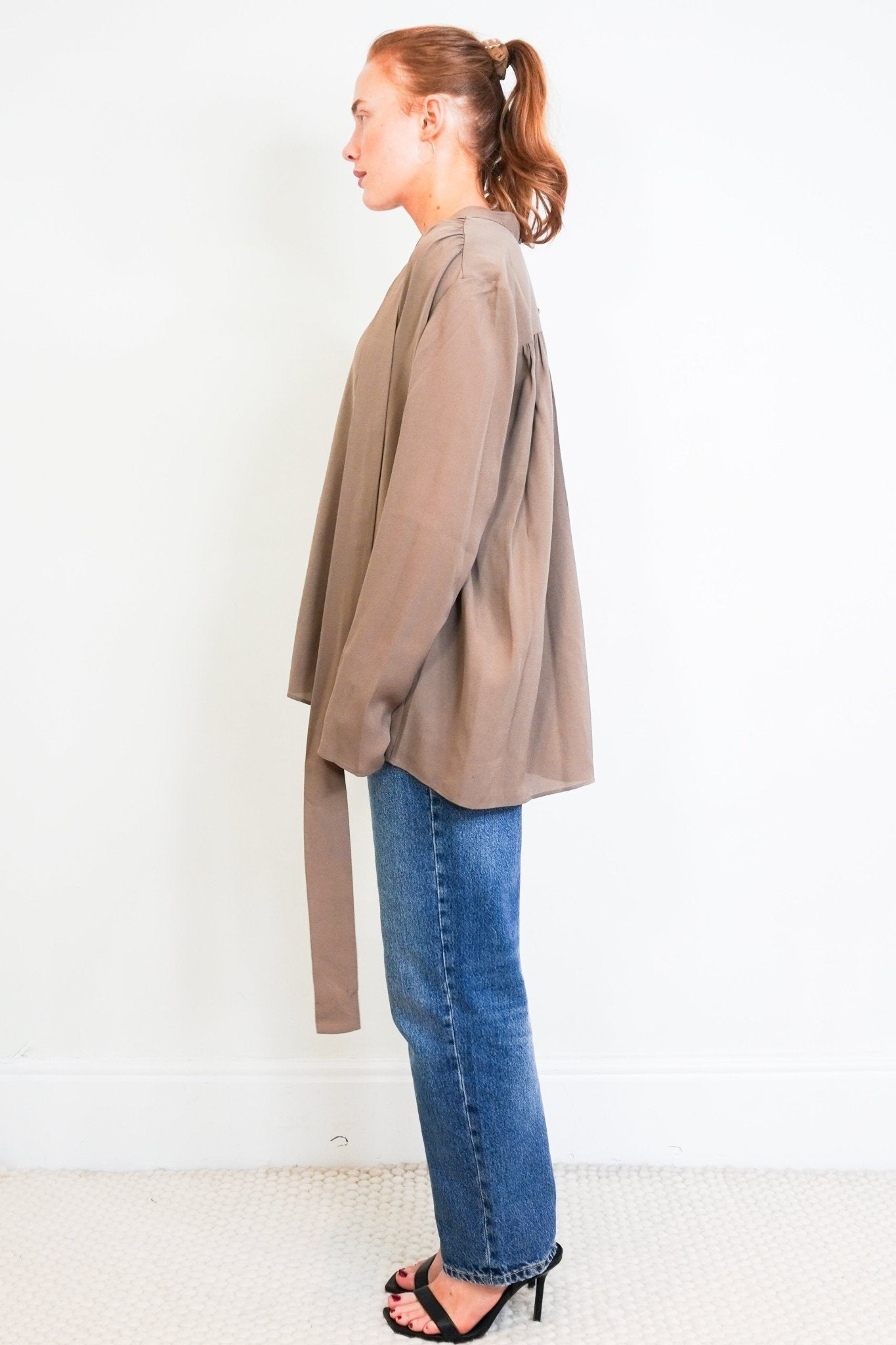 Joseph Brown Silk Blouse RRP£440 | Authentic Preloved - Reloved Again