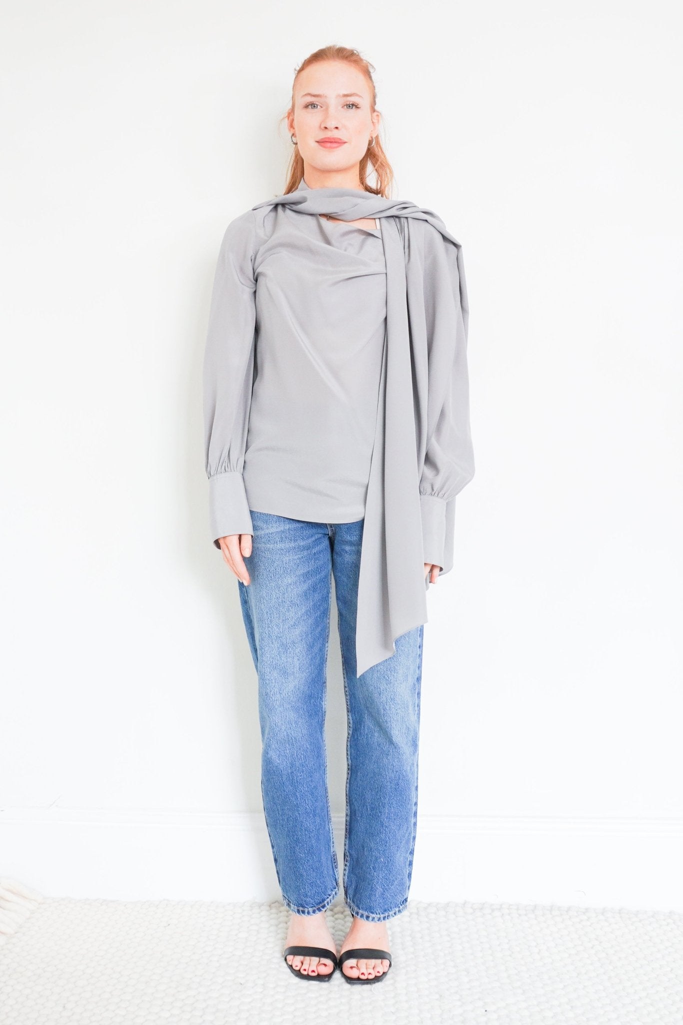 Joseph Grey Silk Blouse RRP £500 | Authentic Preloved - Reloved Again