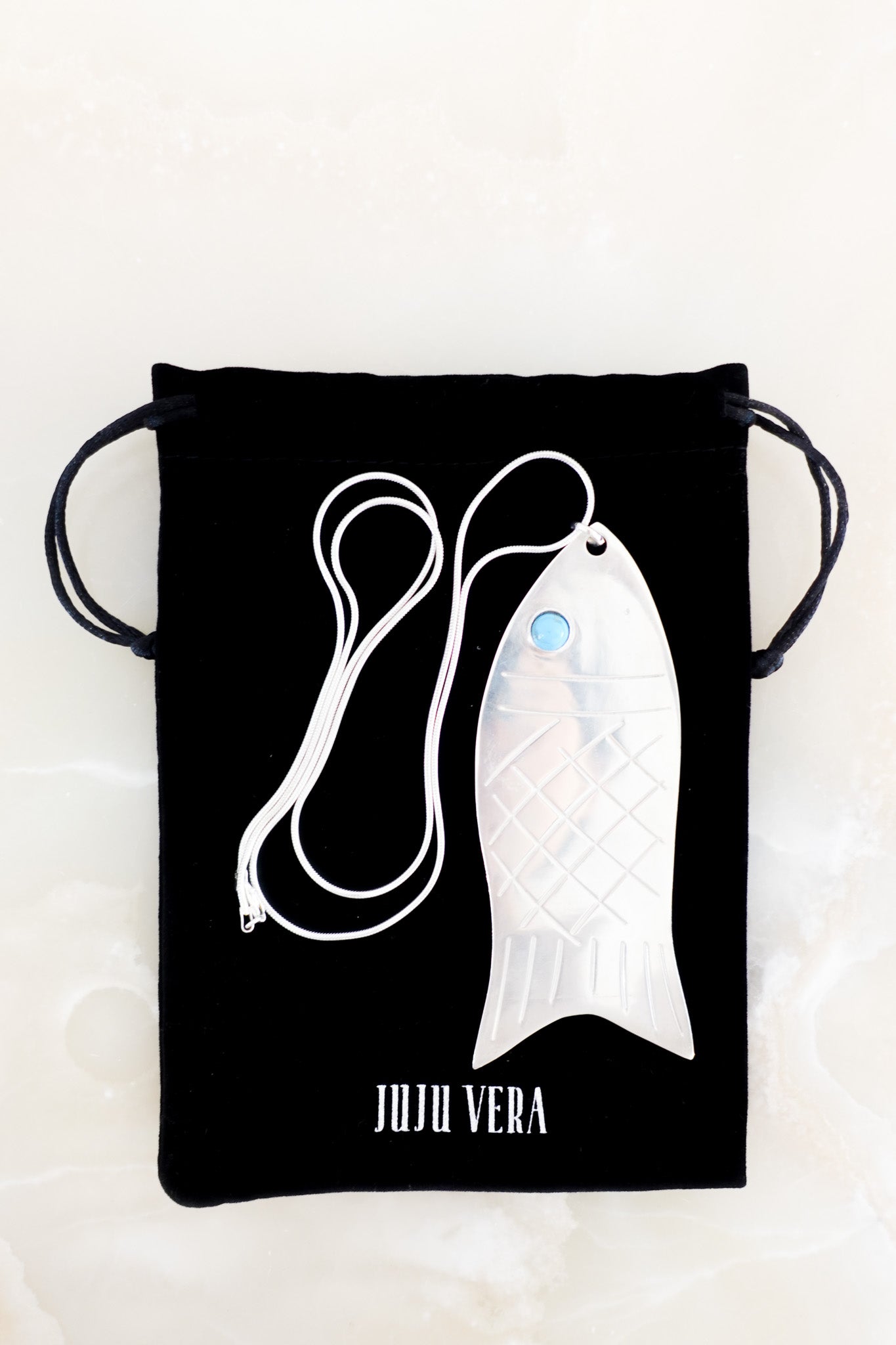 Juju Vera Silver Fish Necklace RRP £550 | Authentic Preloved - Reloved Again