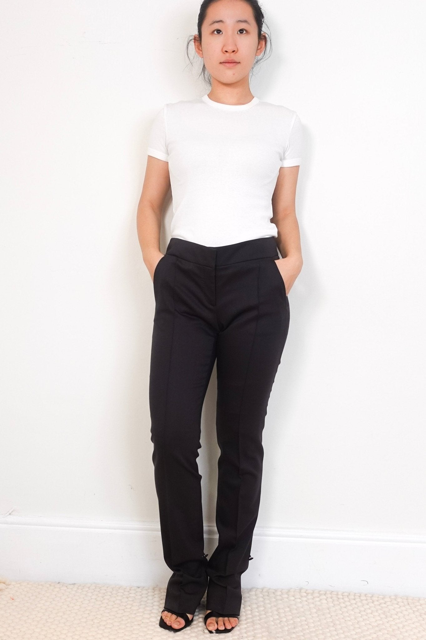Céline Grey wool trousers RRP £700| Authentic Preloved - Reloved Again